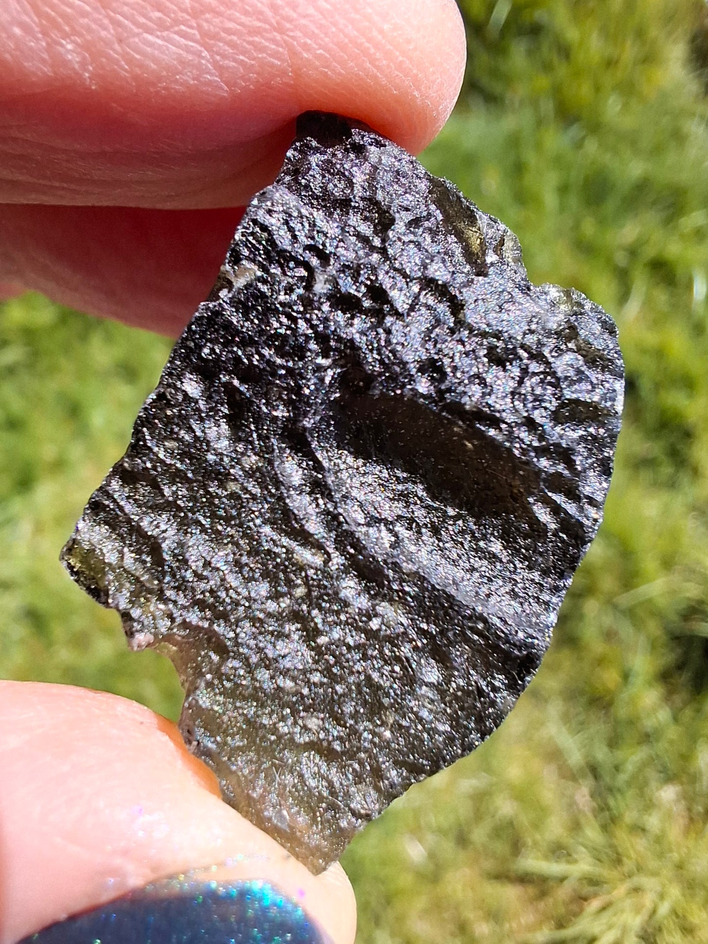 Moldavite Piece, JAKULE, 7.00g, Tektite (Ref: 1376)