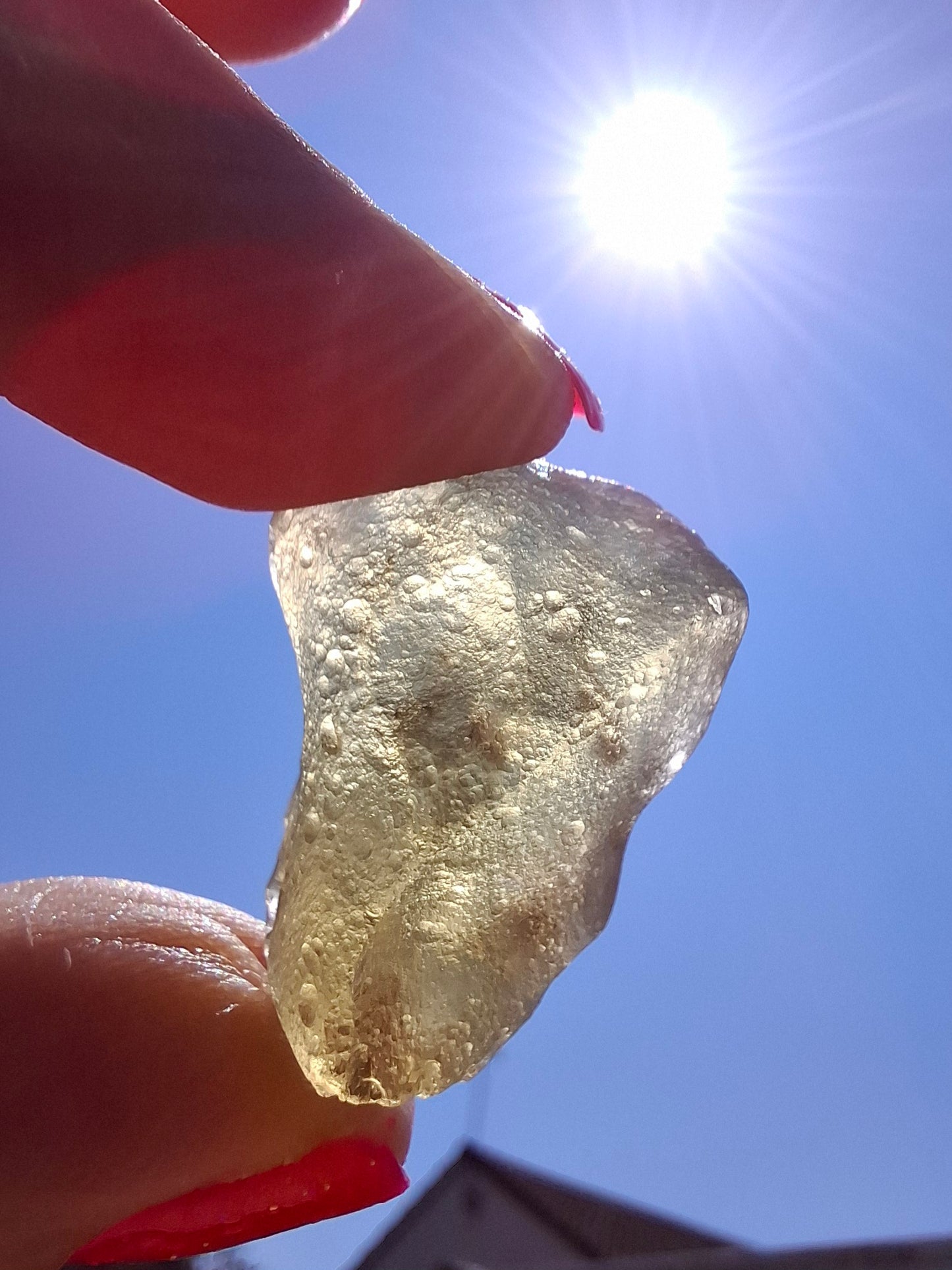 Libyan Desert Glass (darker) Piece, 7.32g, Tektite (Ref: L1369)