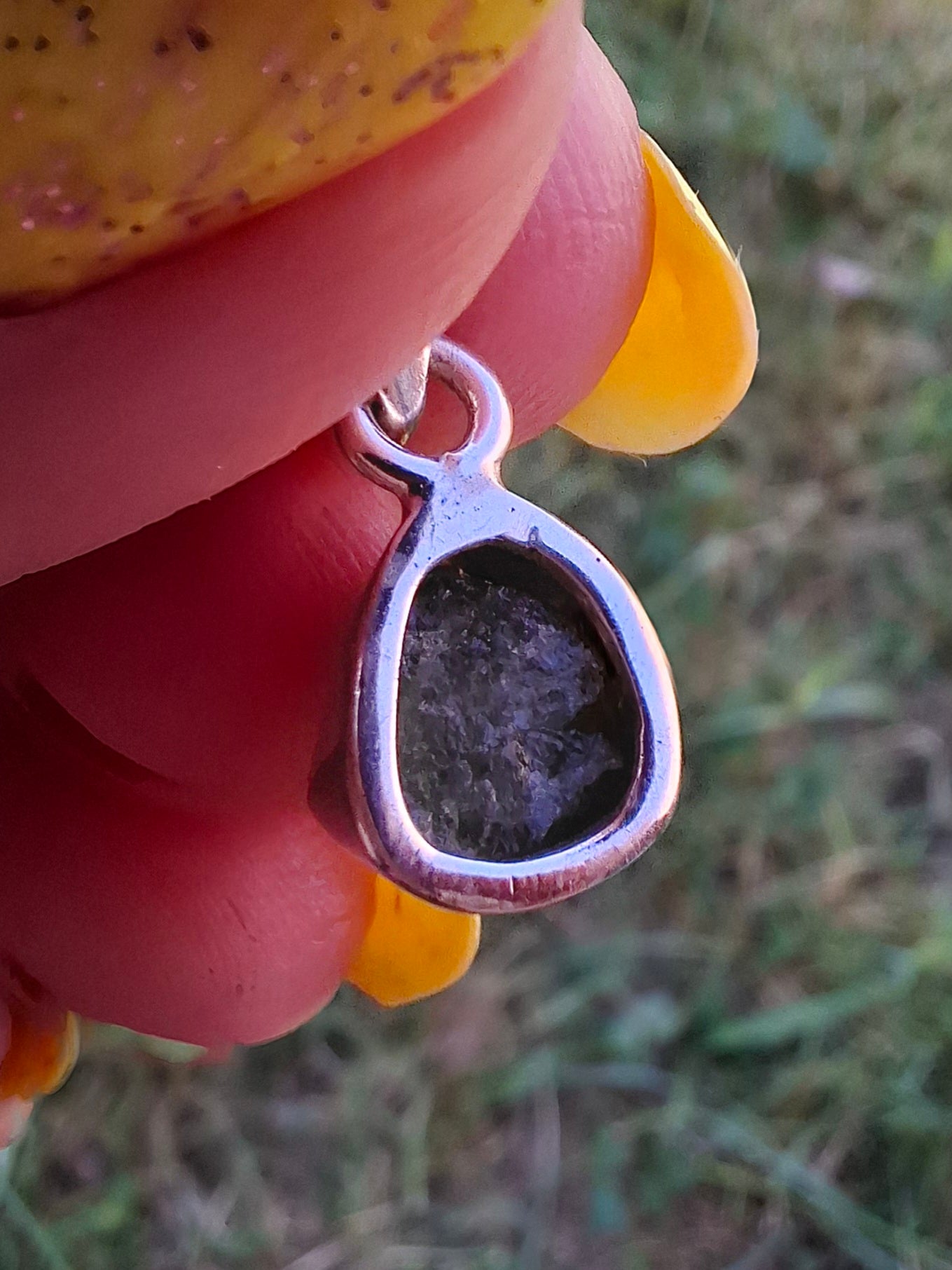 Green Tourmaline Pendant, 925 Silver, Crystal (Ref: GT2)