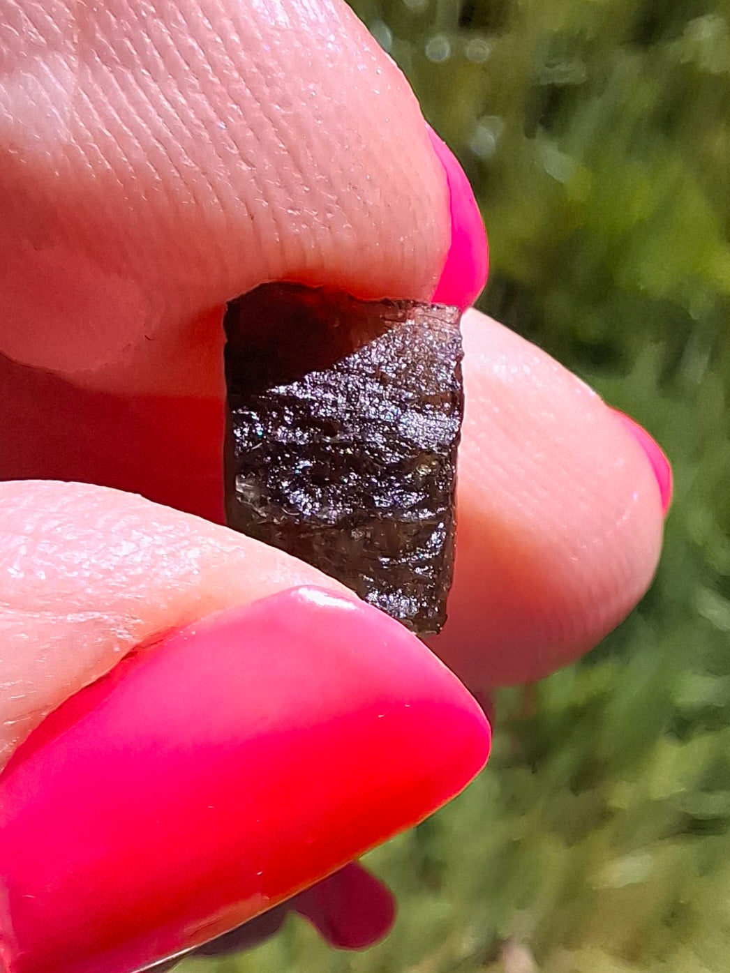 Moldavite Piece, 0.60g, Tektite (Ref: 1408)