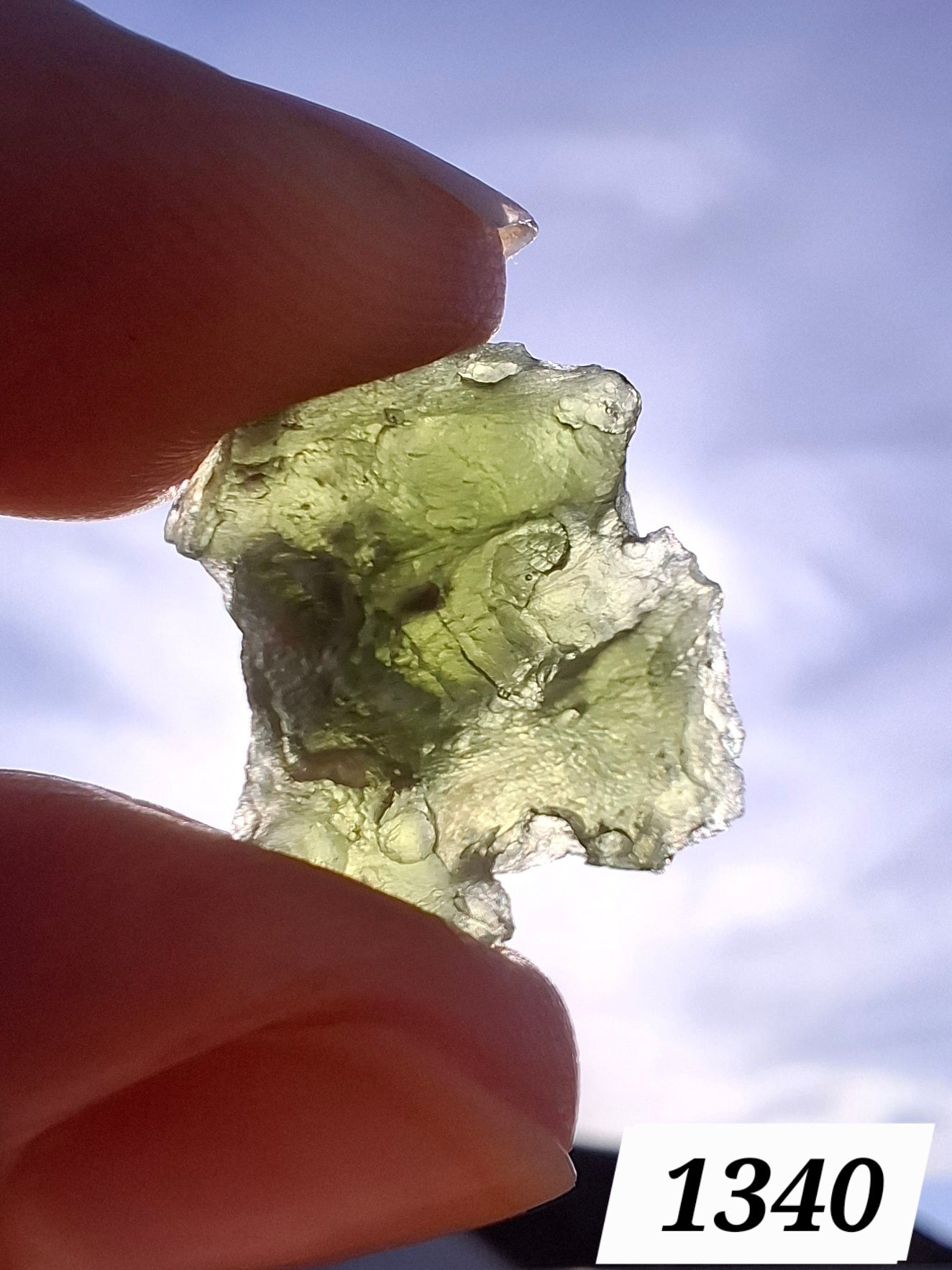 Moldavite Piece, 1.90g, Tektite (Ref: 1340)