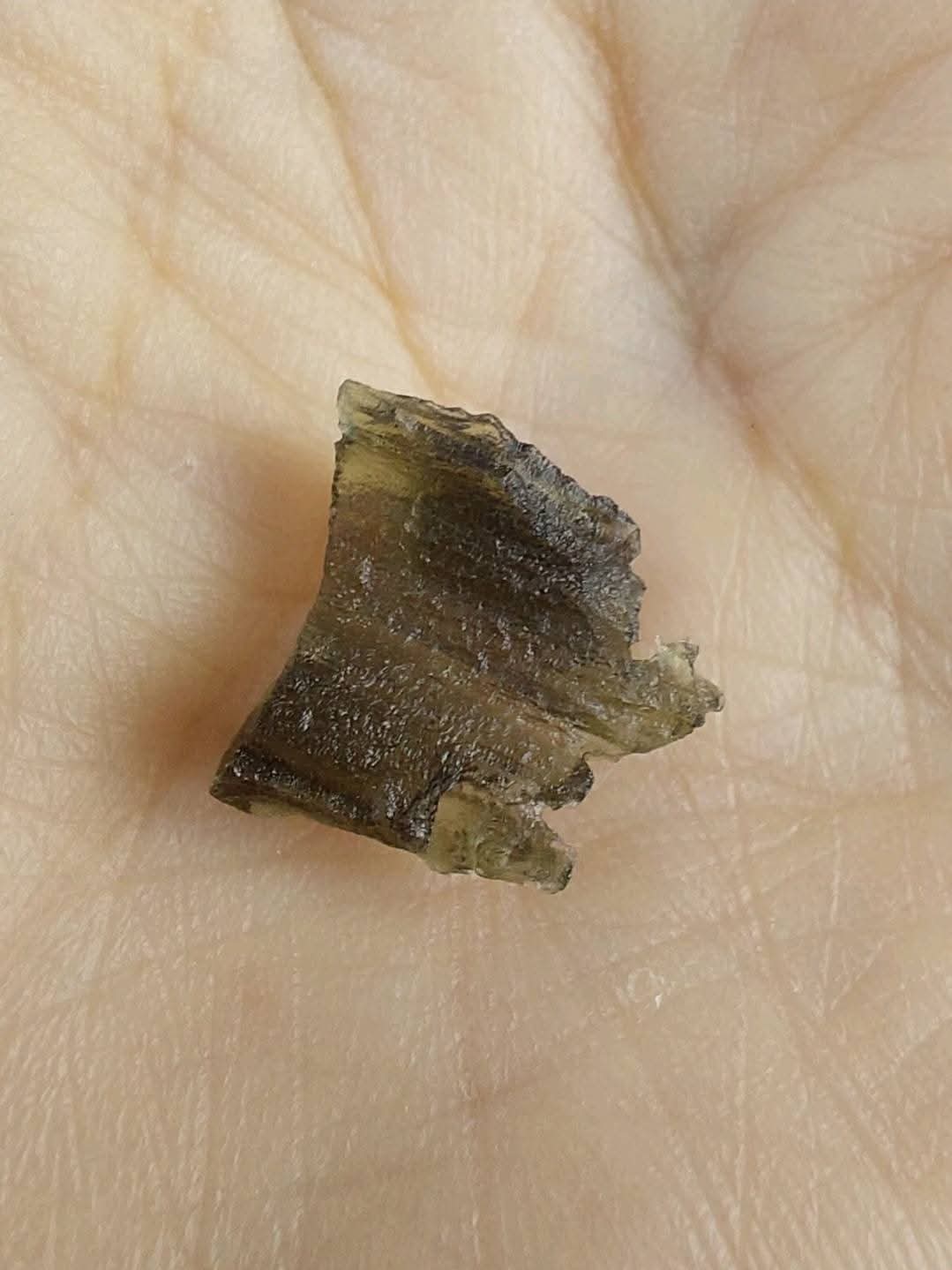 Moldavite Piece, 0.75g, Tektite (Ref: 889a)