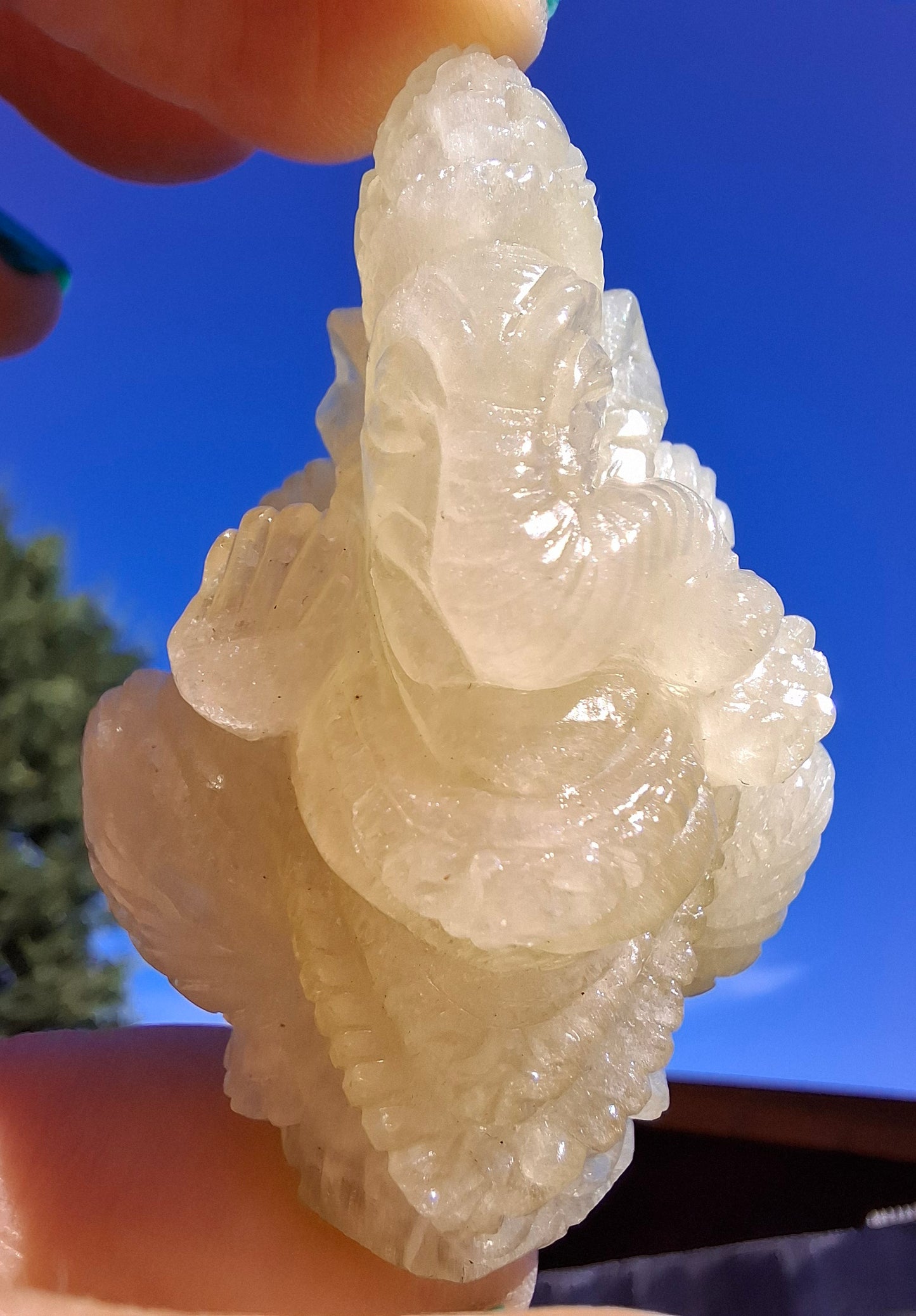 Libyan Desert Glass GANESHA craving, 31.21g, Tektite (Ref: Ganesha2)