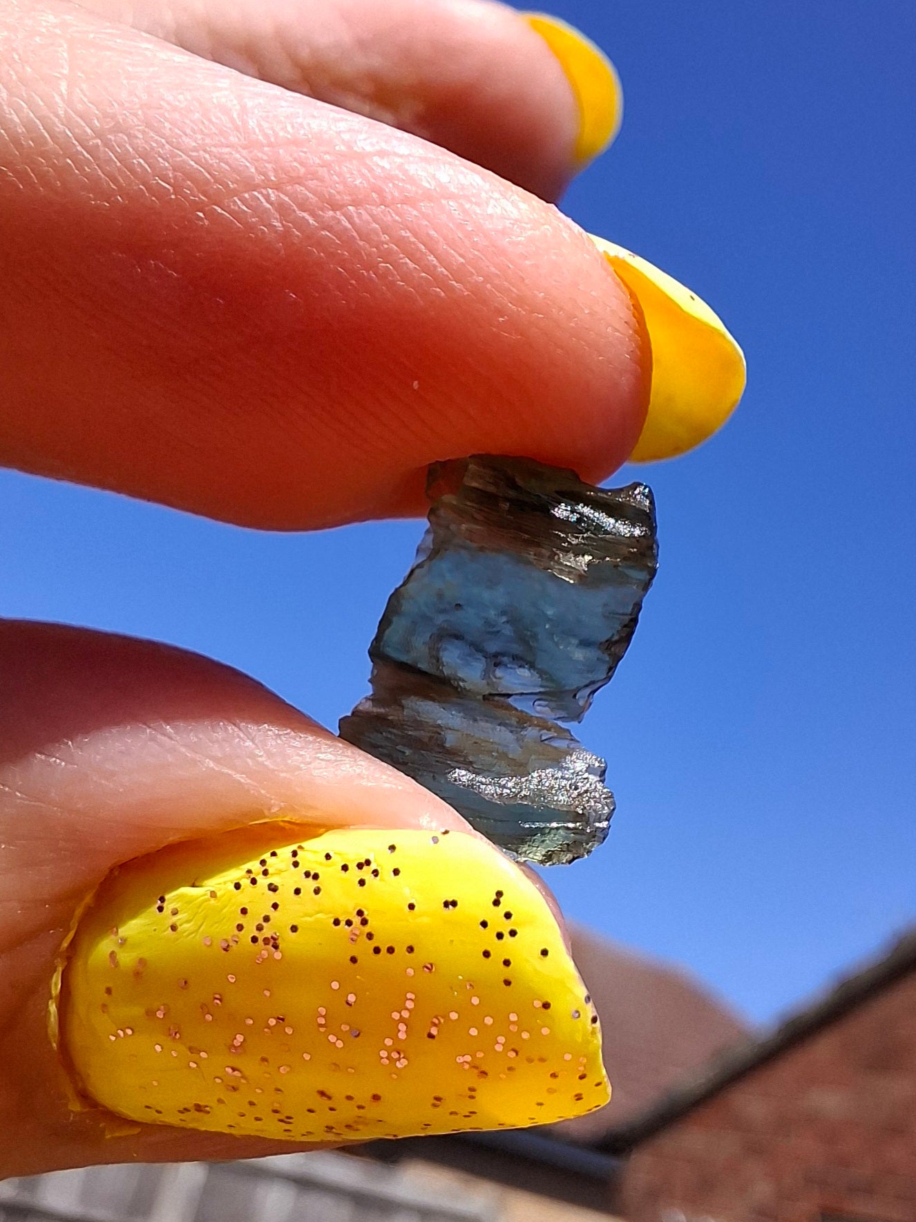 Moldavite Piece, 0.56g, Tektite (Ref: 1474)
