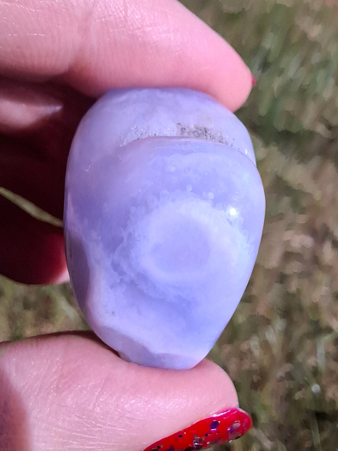 Blue Lace Agate, Tumble Stone, Crystal (Ref: T141)