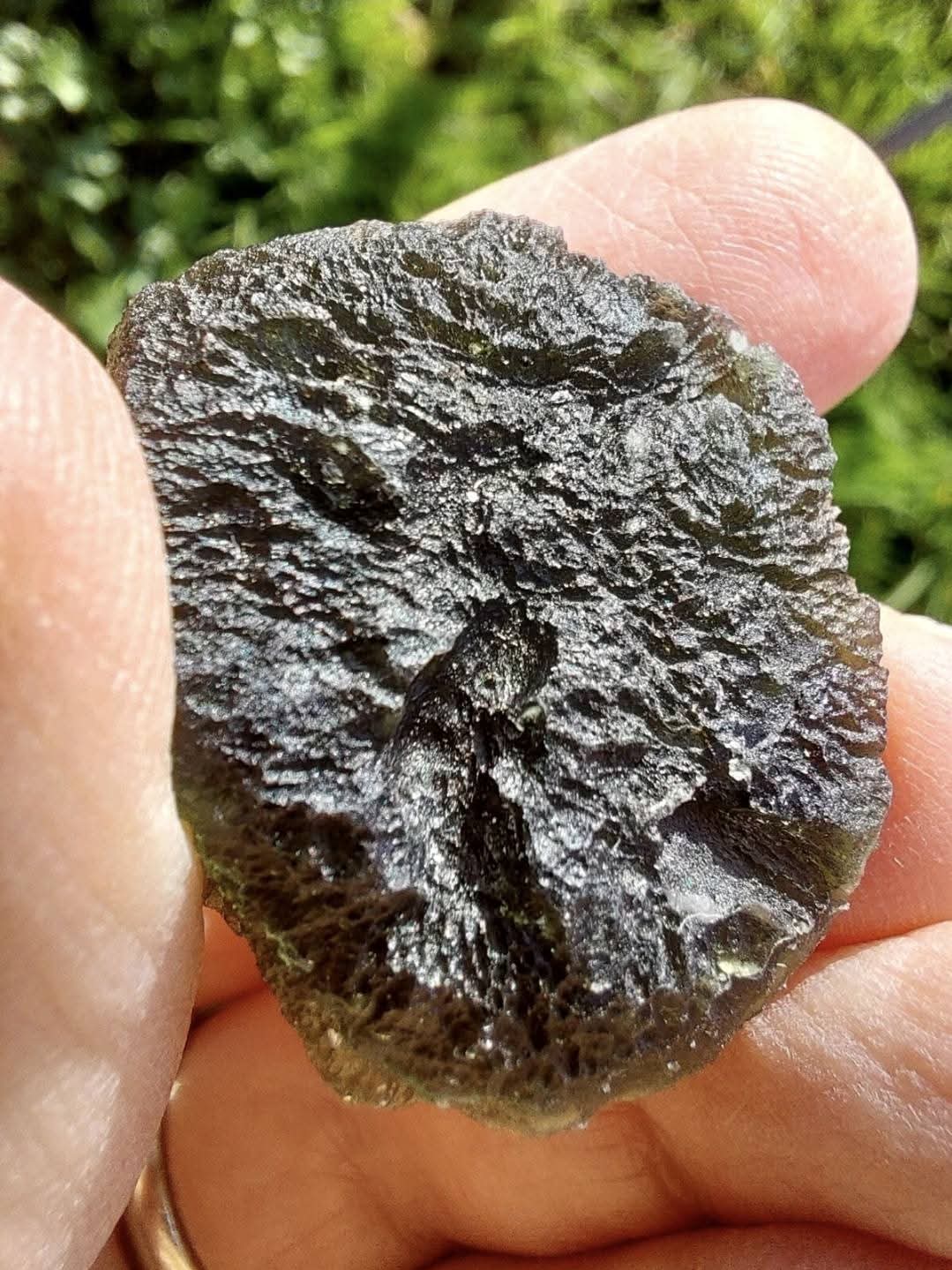 Moldavite Piece, CHLUM, 12.82g, Tektite (Ref: 1046)