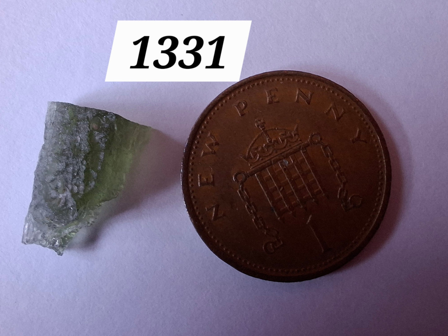 Moldavite Piece, 0.73g, Tektite (Ref: 1331)