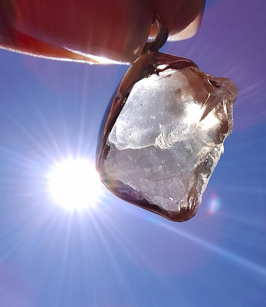 Libyan Desert Glass Pendant, 925 Silver, Tektite (Ref: LP113)