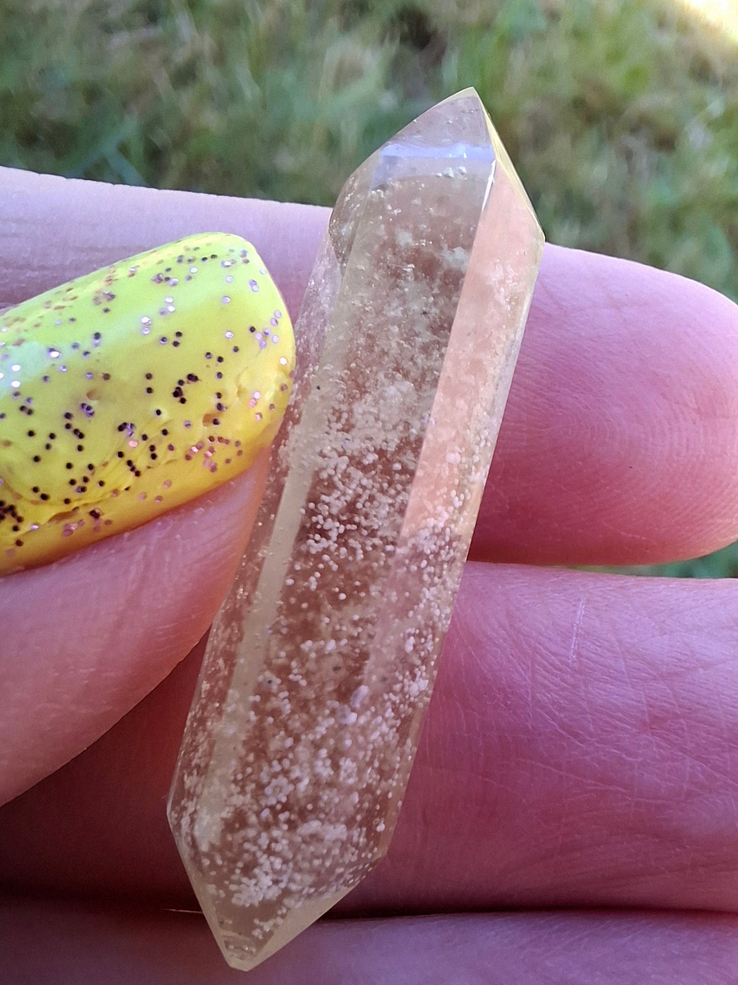 Libyan Desert Glass DT Carving, 3.94g, Tektite (Ref: LDT5)