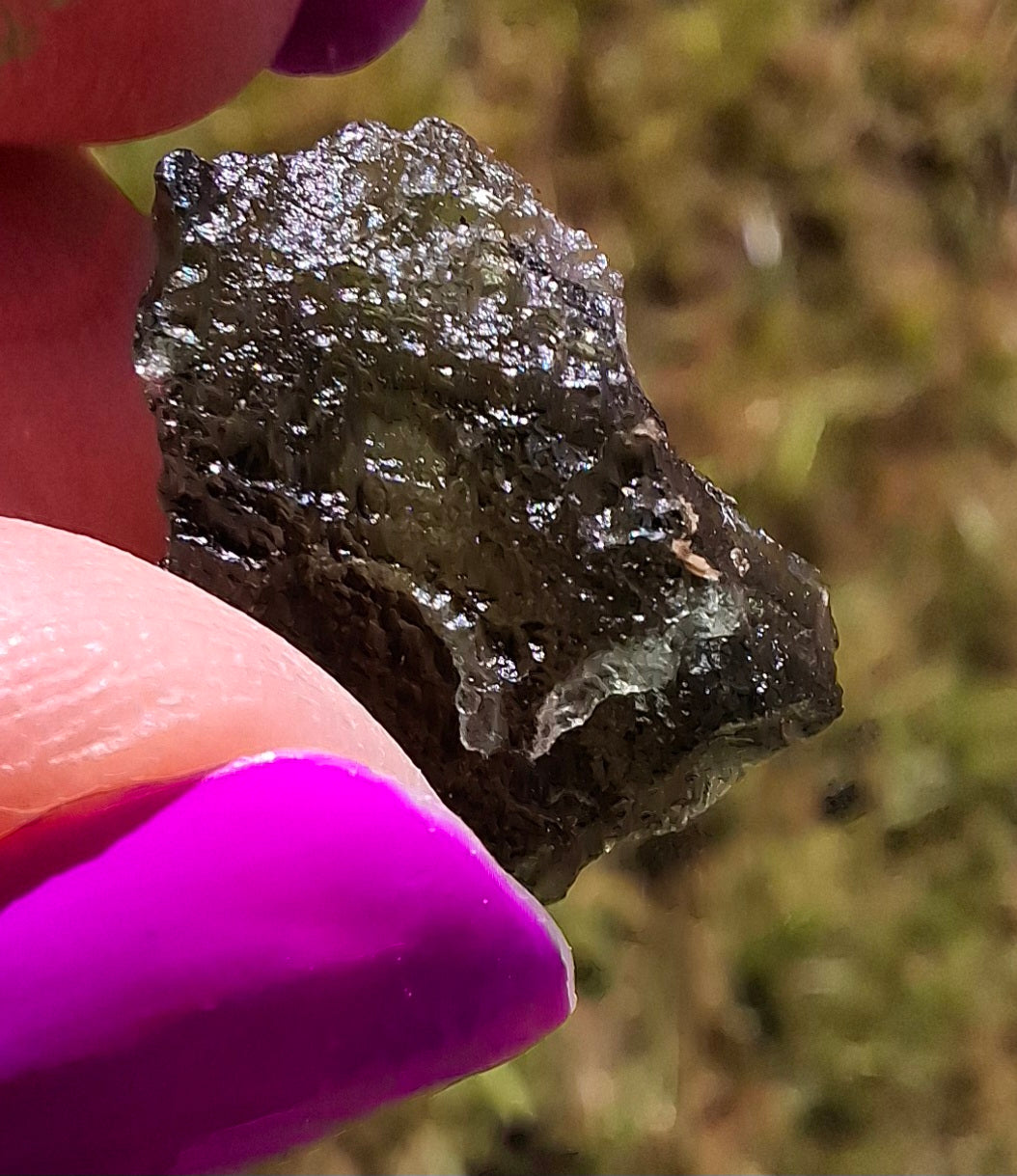 Moldavite Piece, 1.92g, Tektite (Ref: 1426)