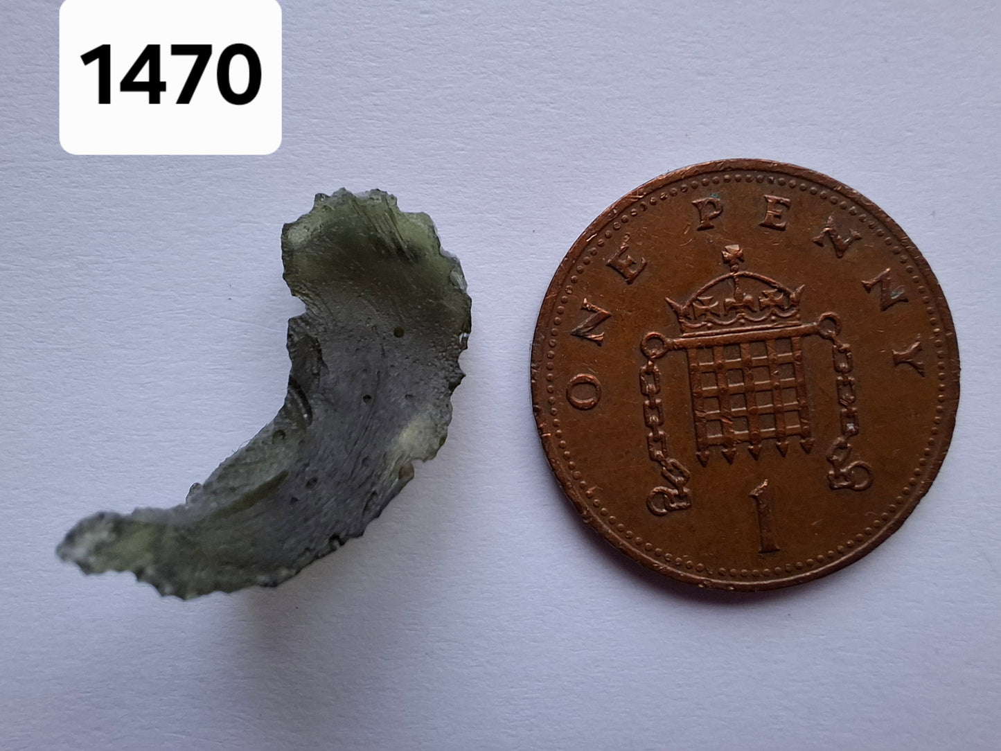 Moldavite Piece, 1.25g, Tektite (Ref: 1470)