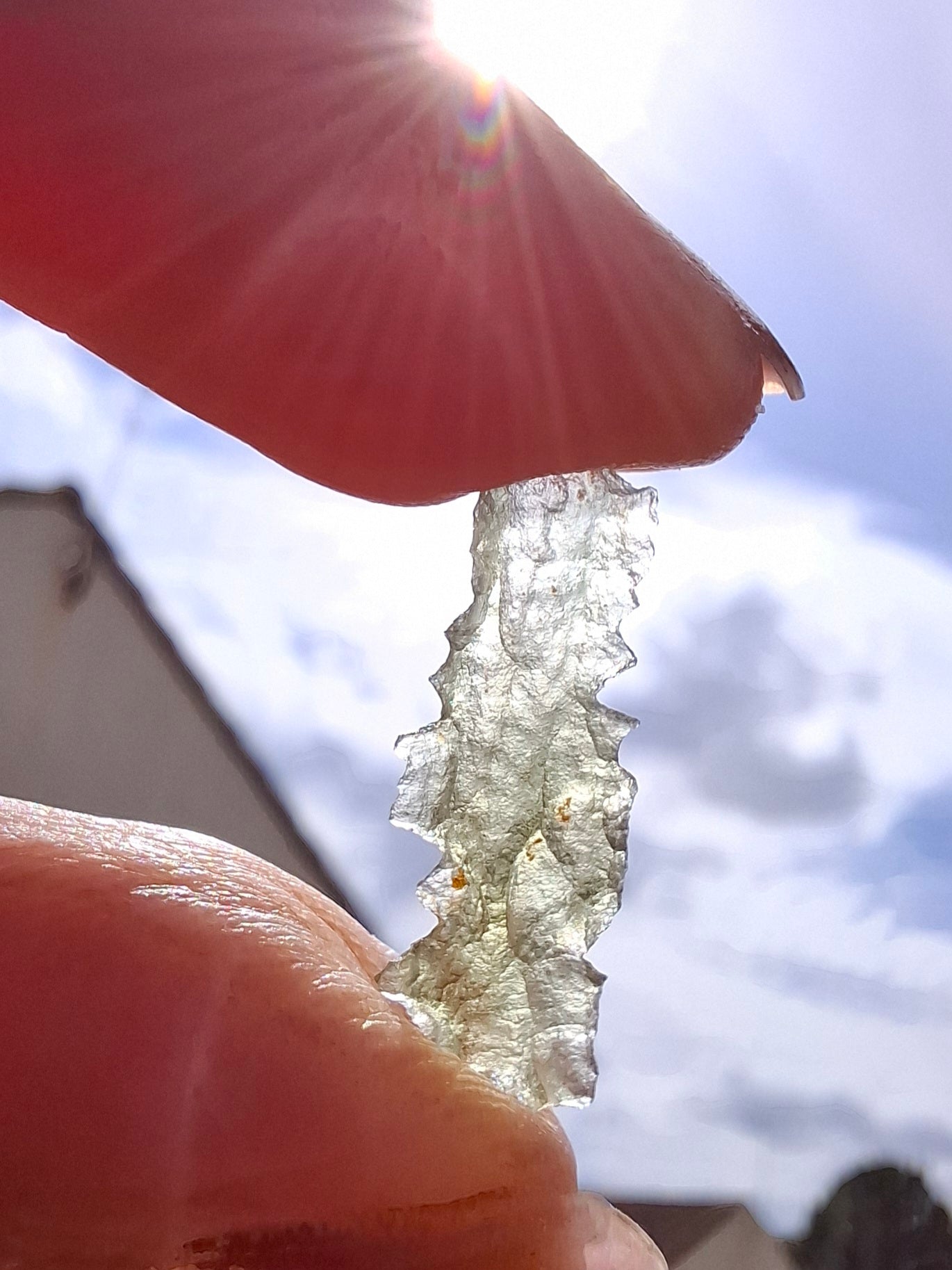 Moldavite Piece, 0.33g, Tektite (Ref: 1488)