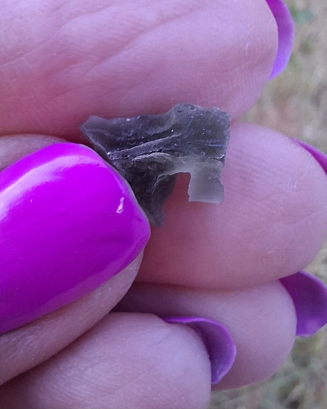 Moldavite Piece, 0.45g, Tektite (Ref: 1444)