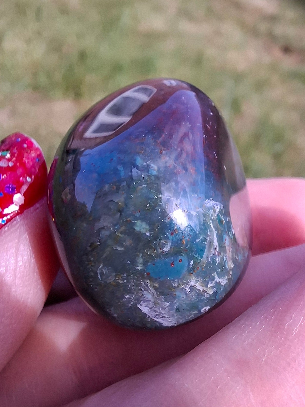 Ocean Jasper, Tumble Stone, Crystal (Ref: T202)