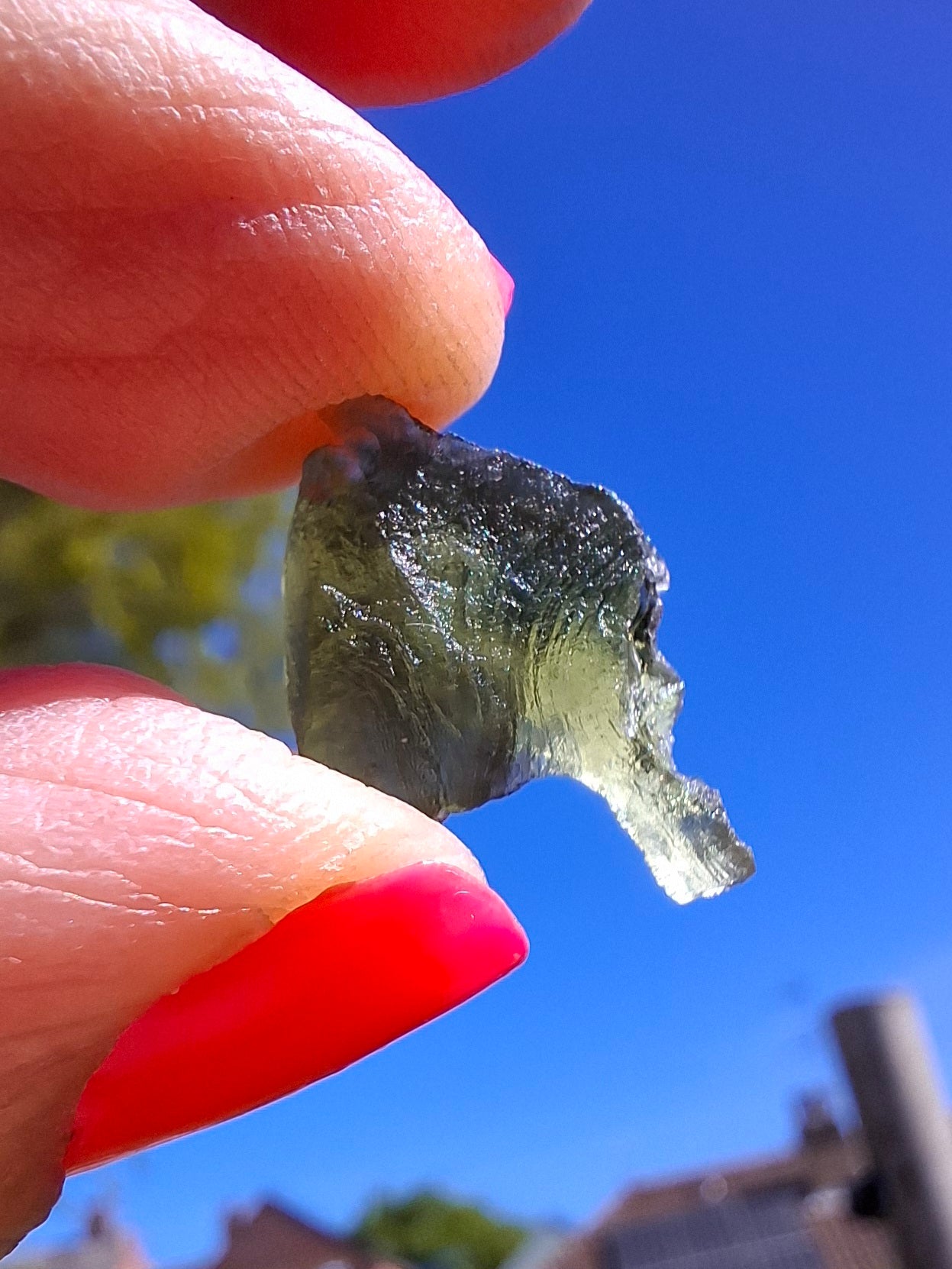 Moldavite Piece, 1.10g, Tektite (Ref: E230)