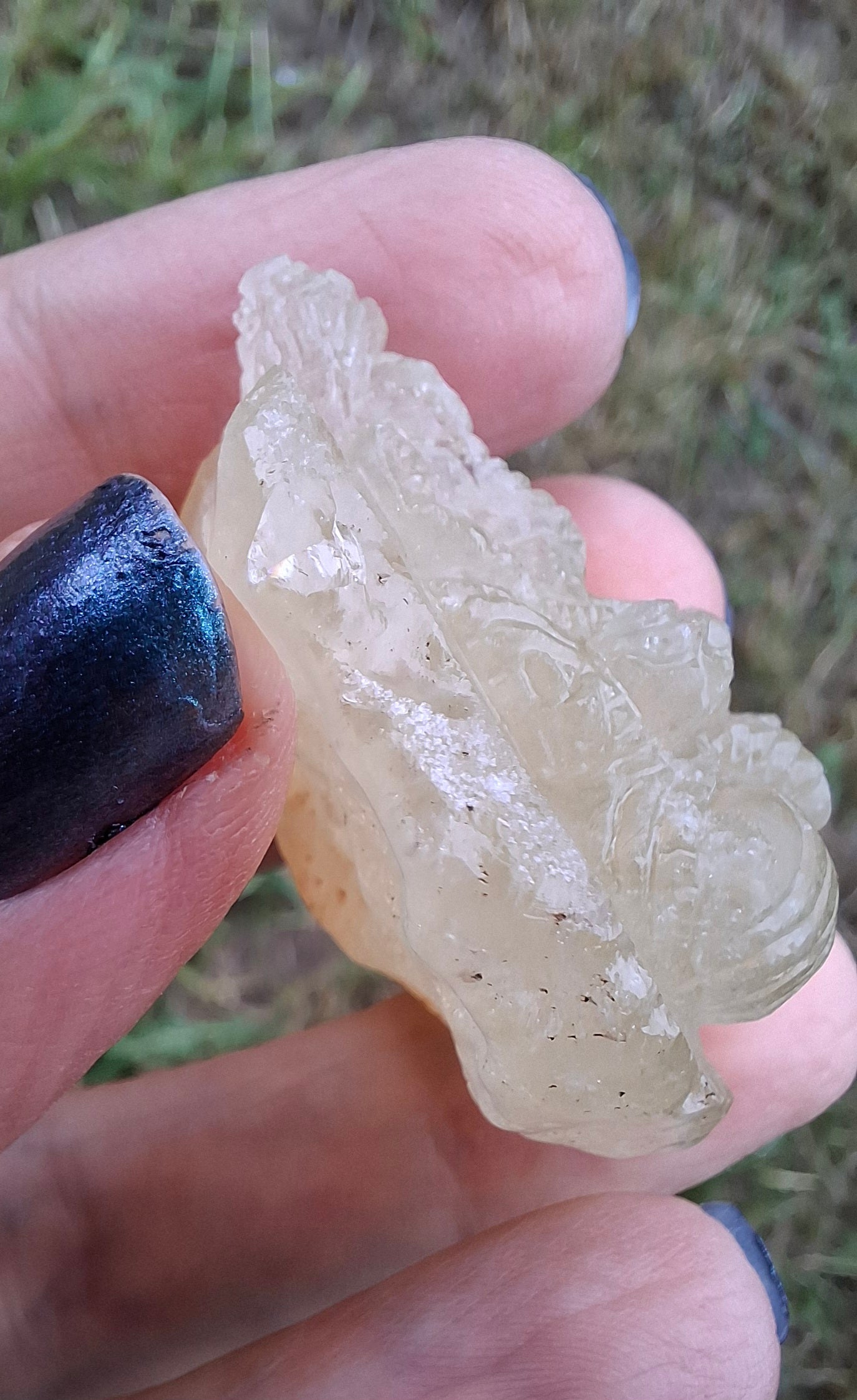 Libyan Desert Glass GANESHA carving, 20.76g, Tektite (Ref: Ganesha4)