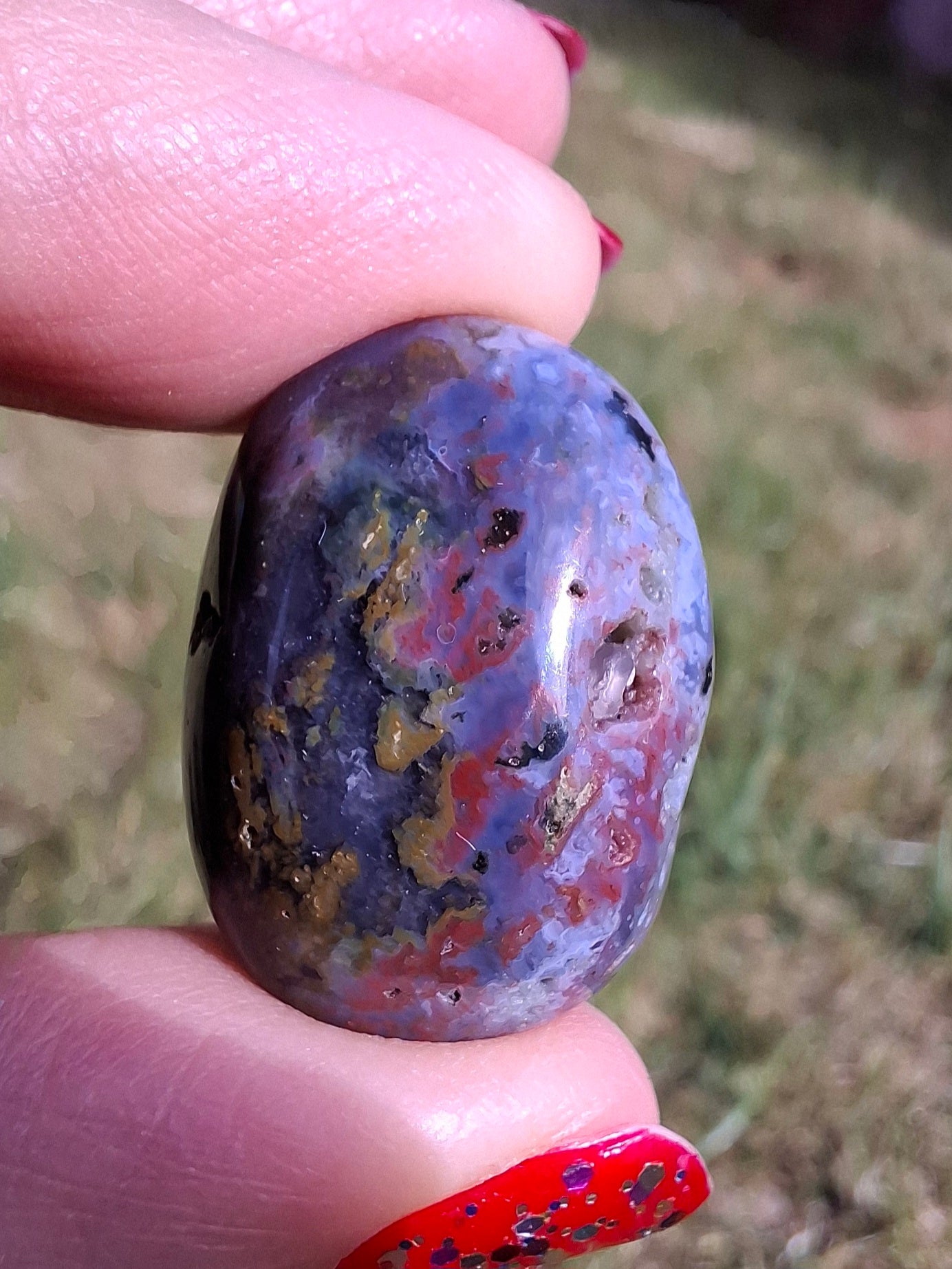 Ocean Jasper, Tumble Stone, Crystal (Ref: T201)