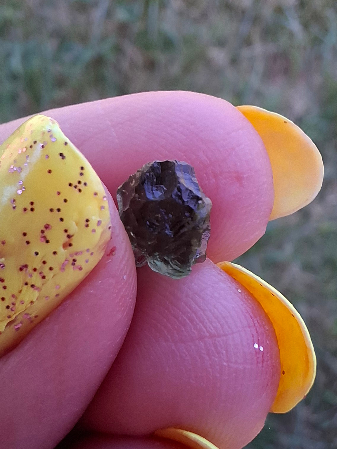 Moldavite small Piece, 0.40g, Tektite (Ref: 1479)
