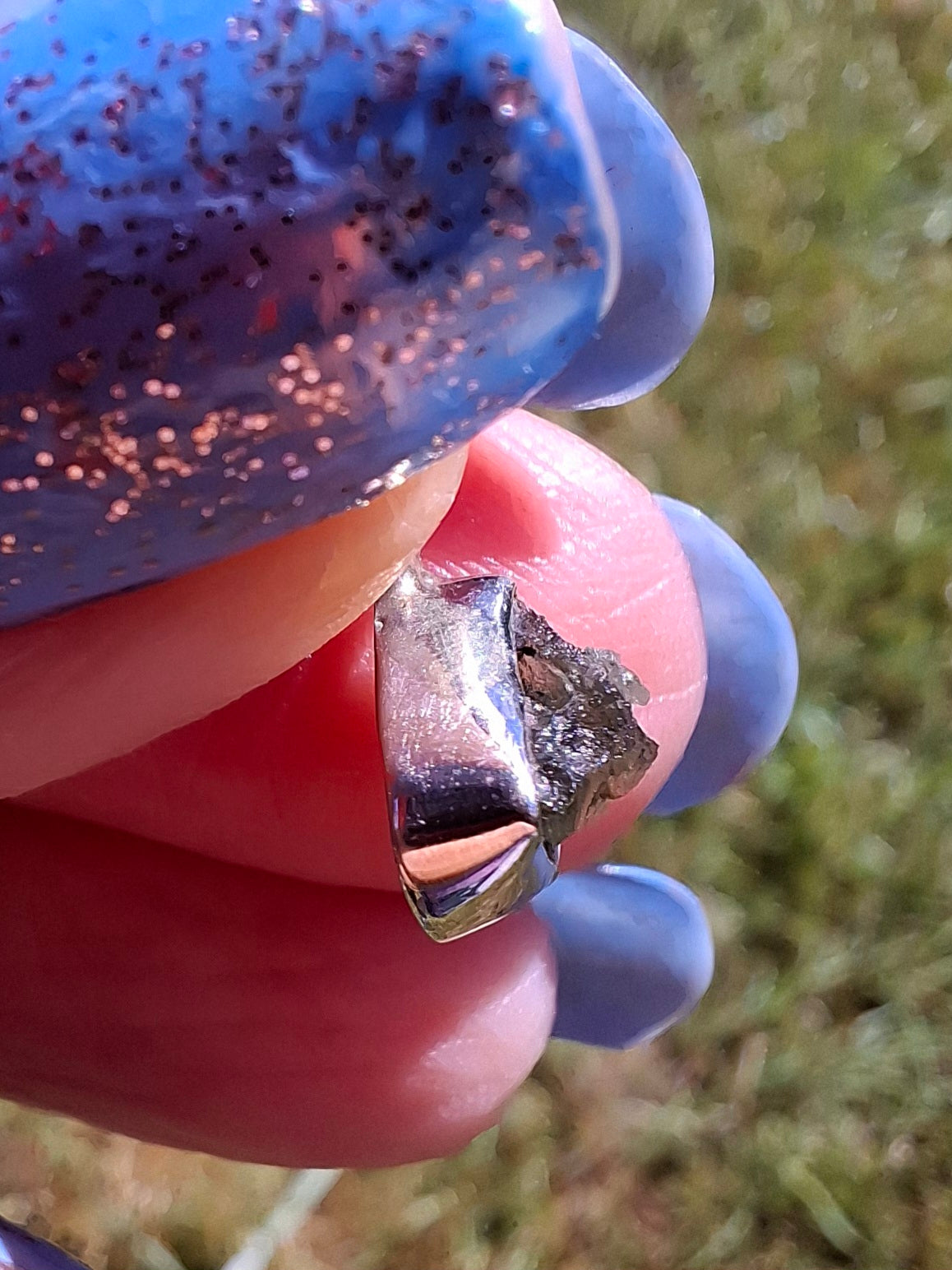 Moldavite Pendant, 925 Silver, Tektite (Ref: P83)