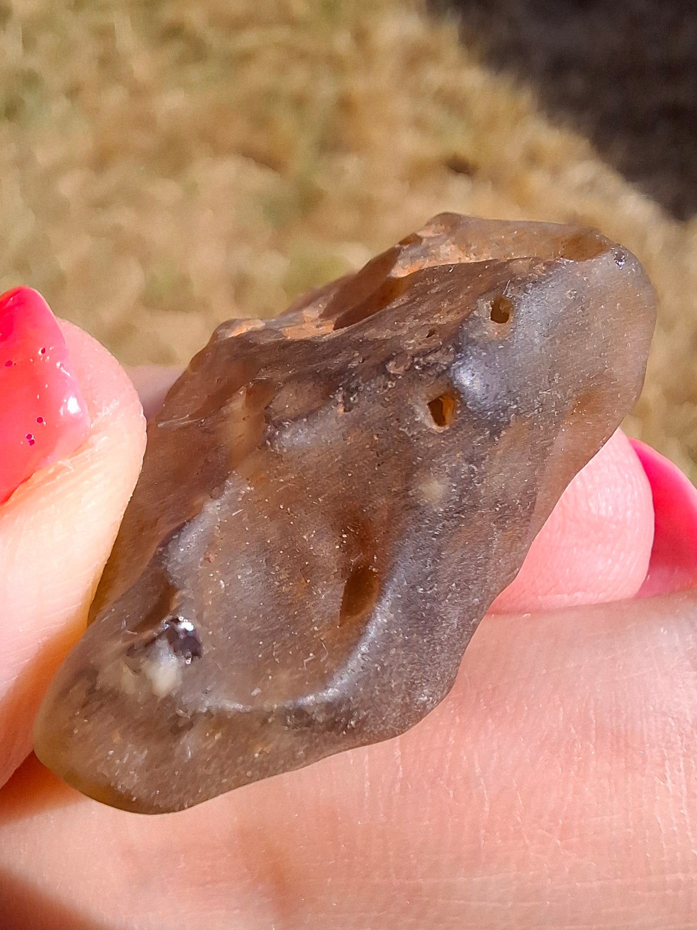 Libyan Desert Glass (darker) Piece, 10.25g, Tektite (Ref: L1368)
