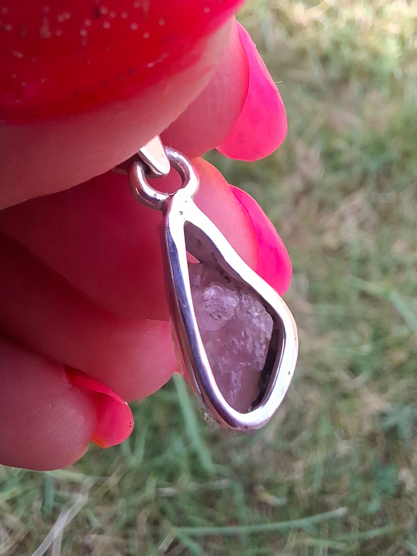 Pink Tourmaline Pendant, 925 Silver, Crystal (Ref: PT80)
