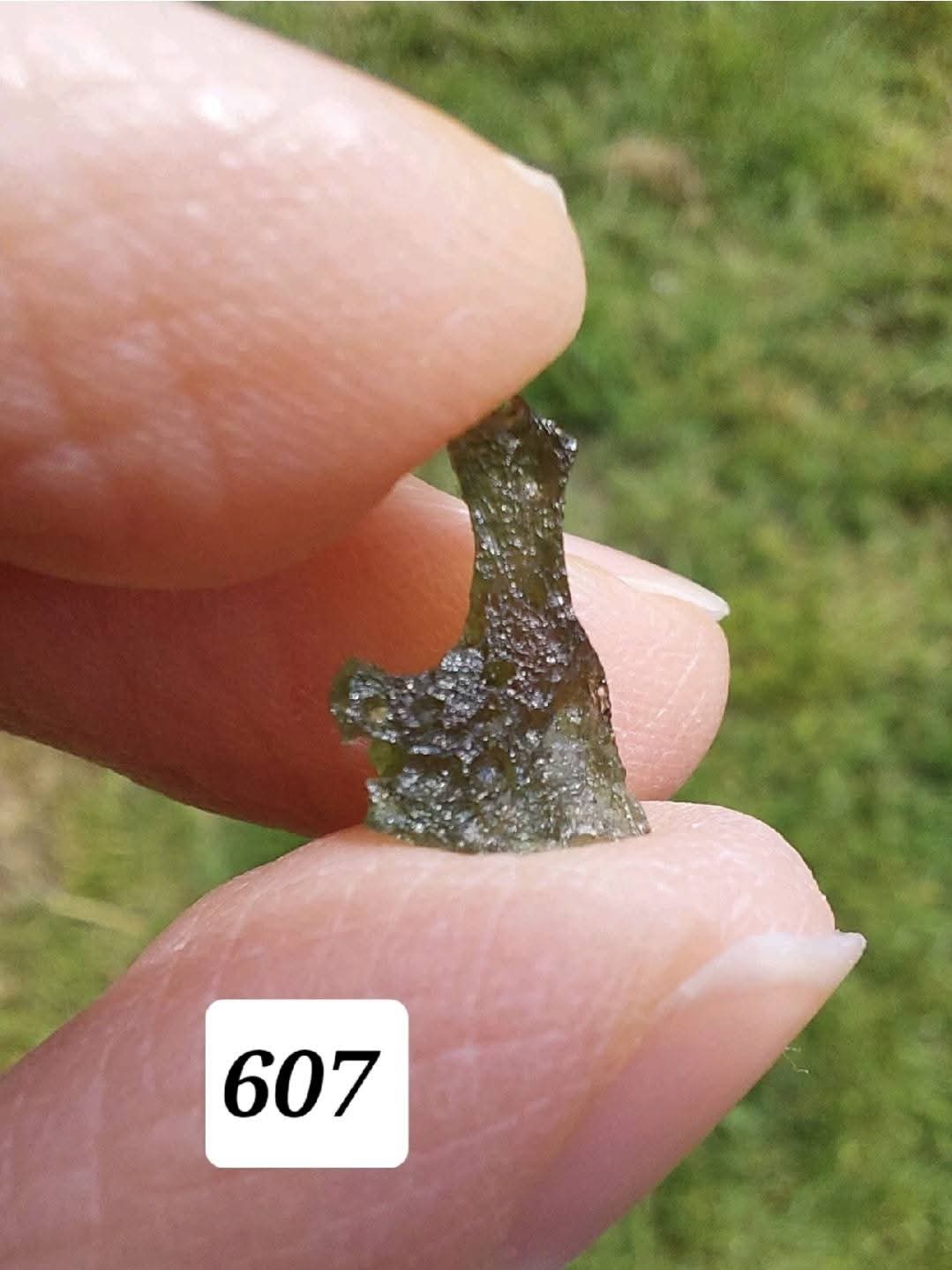 Moldavite piece, 0.51g, Tektite (Ref: 607)