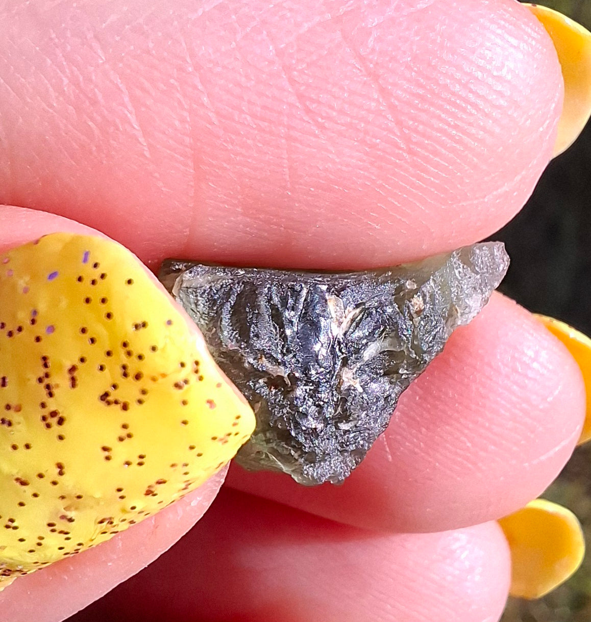 Moldavite Piece, 1.23g, Tektite (Ref: 1484)