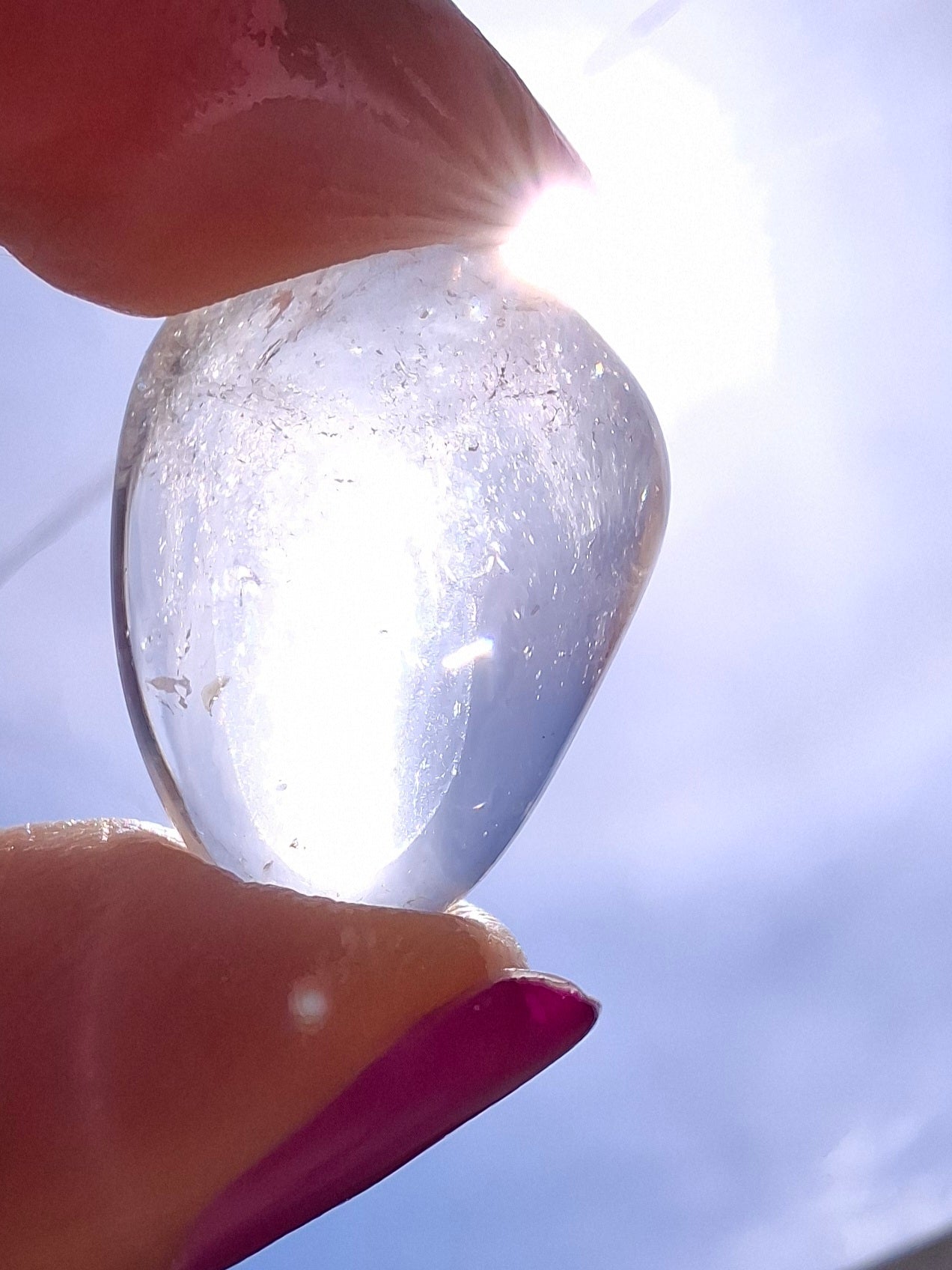 Clear Quartz, Tumble Stone, Crystal (Ref: T30)