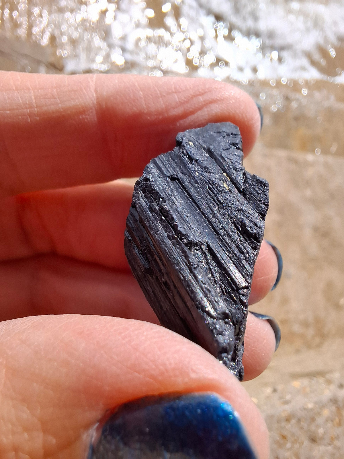 Black Tourmaline RAW, 14.77g, Crystal, (Ref: RBT1)