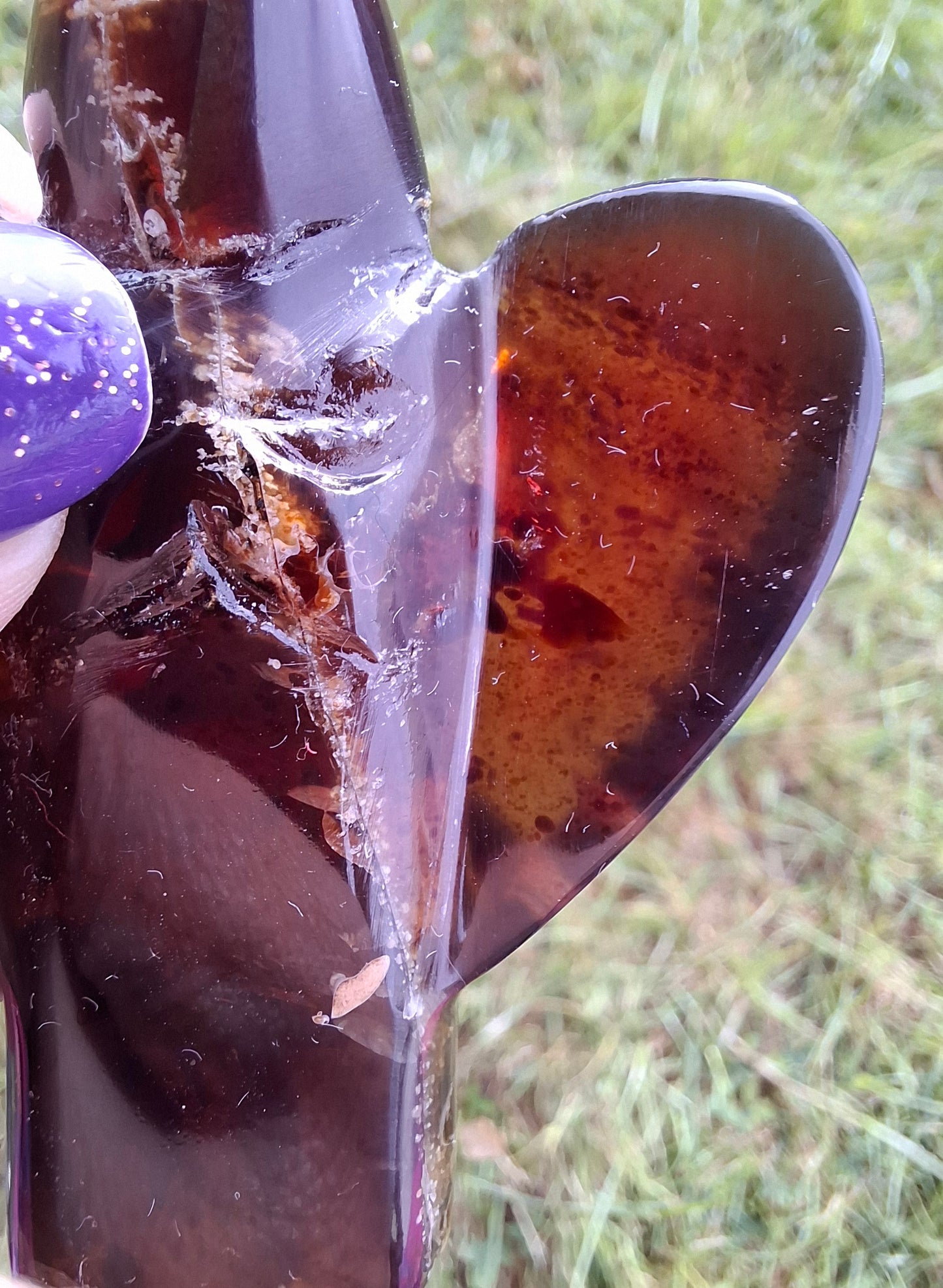 Red Amber Angel, 22.65, Carving, Fossil (Ref: AA3)