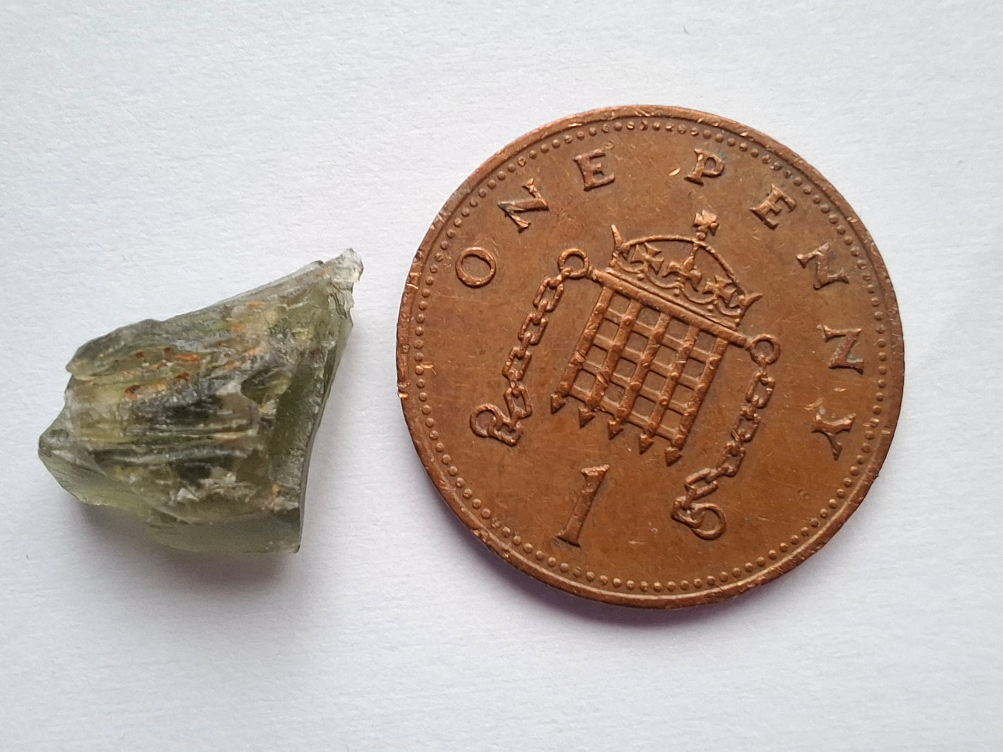 Moldavite Piece, 0.81g, Tektite (Ref: 1449)