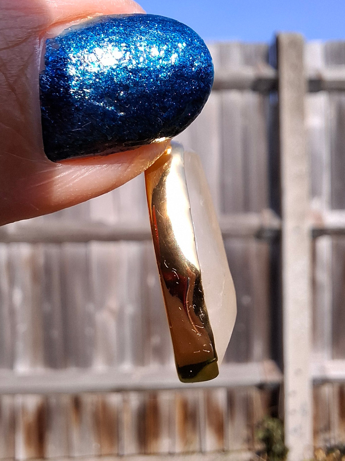 Libyan Desert Glass Pendant, 14K GOLD Plated, Tektite (Ref: LP114)