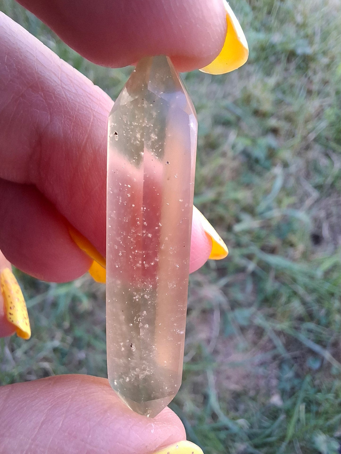 Libyan Desert Glass DT Carving, 4.57g, Tektite (Ref: LDT8)
