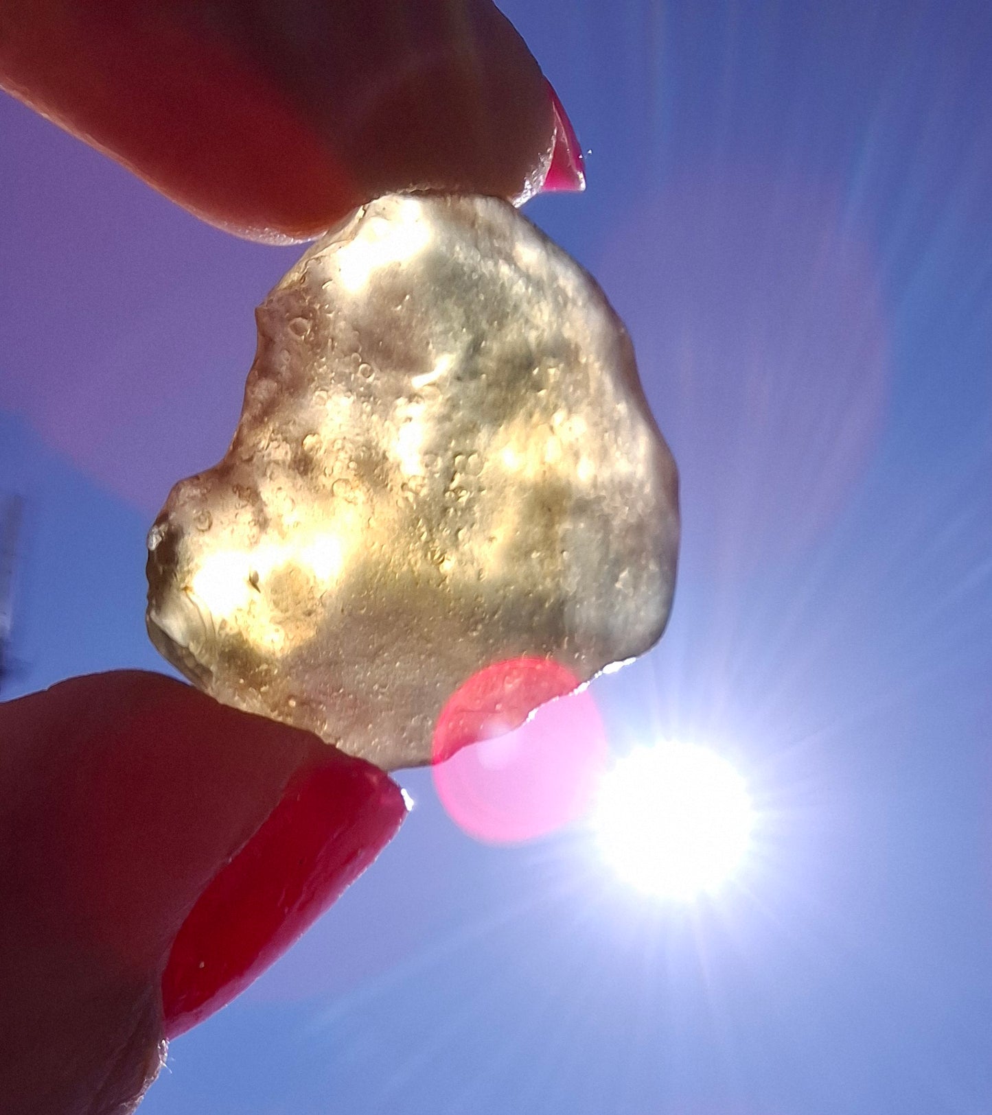 Libyan Desert Glass (darker) Piece, 4.84g, Tektite (Ref: L1360)