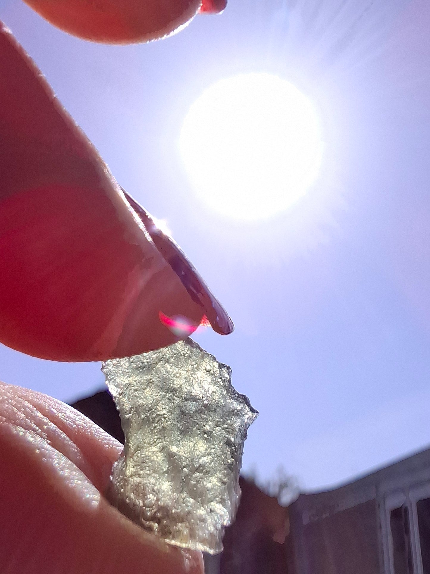 Moldavite Piece, 0.48g, Tektite (Ref: 1480)