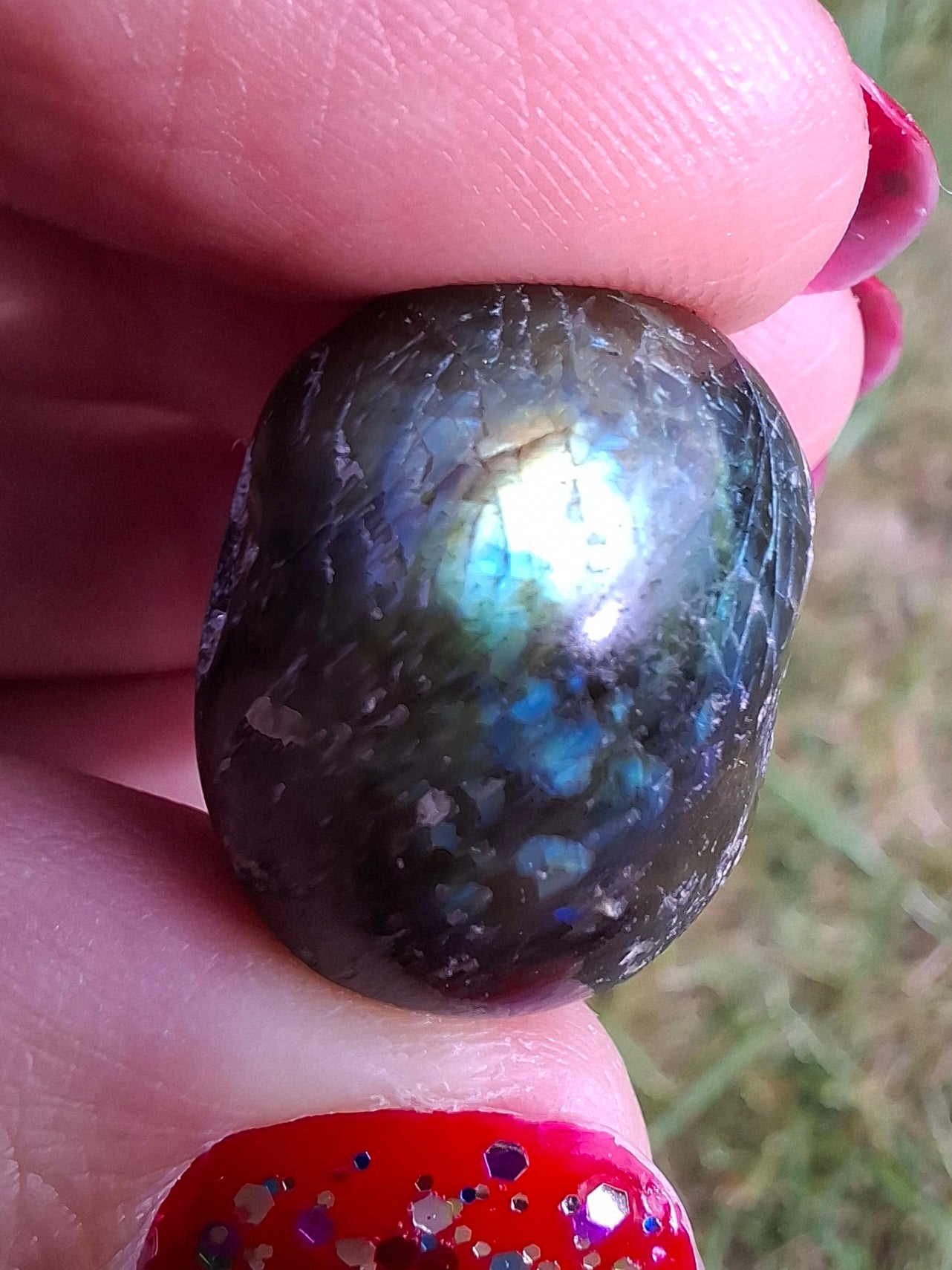 Labradorite, Tumble Stone, Crystal (Ref: T206)