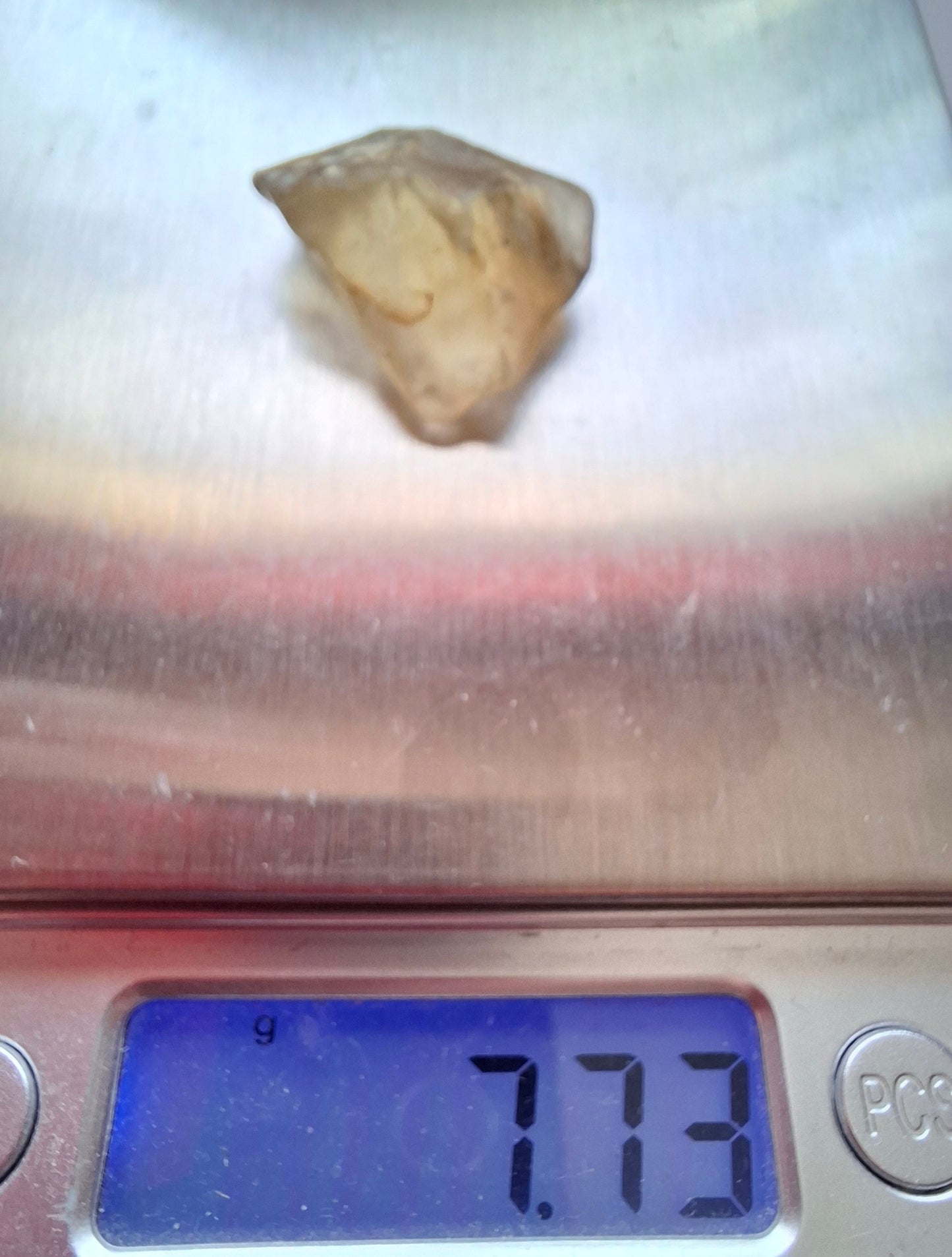 Libyan Desert Glass (darker) Piece, 7.73g, Tektite (Ref: L1374)