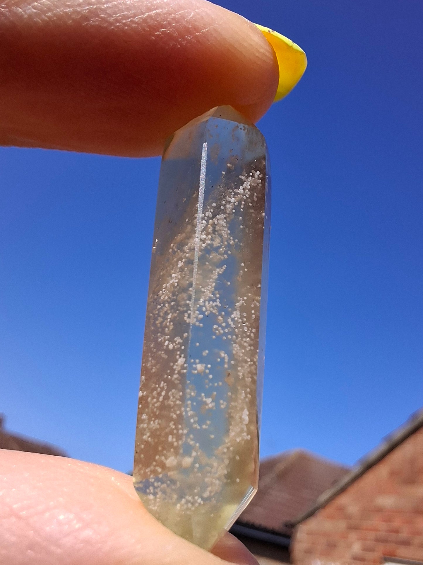 Libyan Desert Glass DT Carving, 3.94g, Tektite (Ref: LDT5)