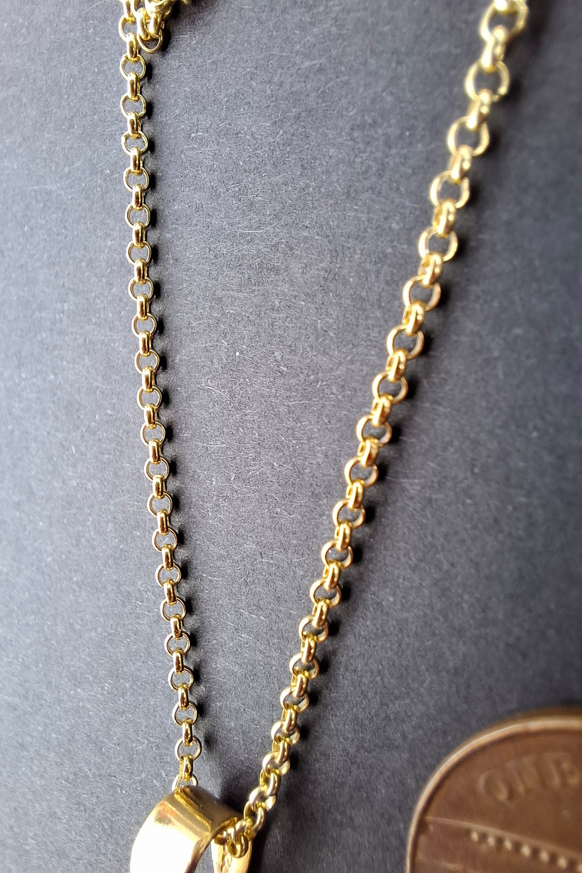 Round Belcher GOLD PLATED, 1.6mm, 18 inch CHAIN (Ref: Chain-2)