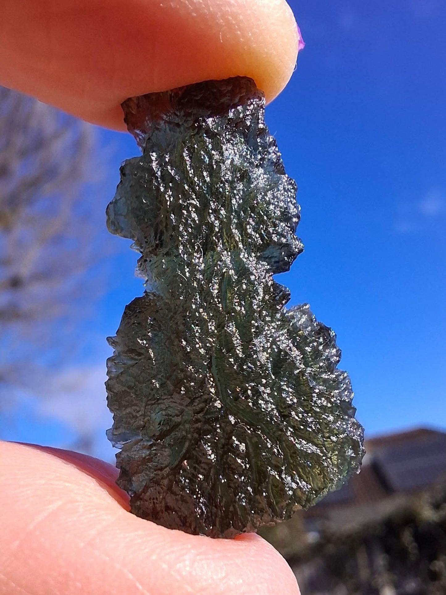 Moldavite Piece, PARYZ, 3.65g, Tektite (Ref: 1299)