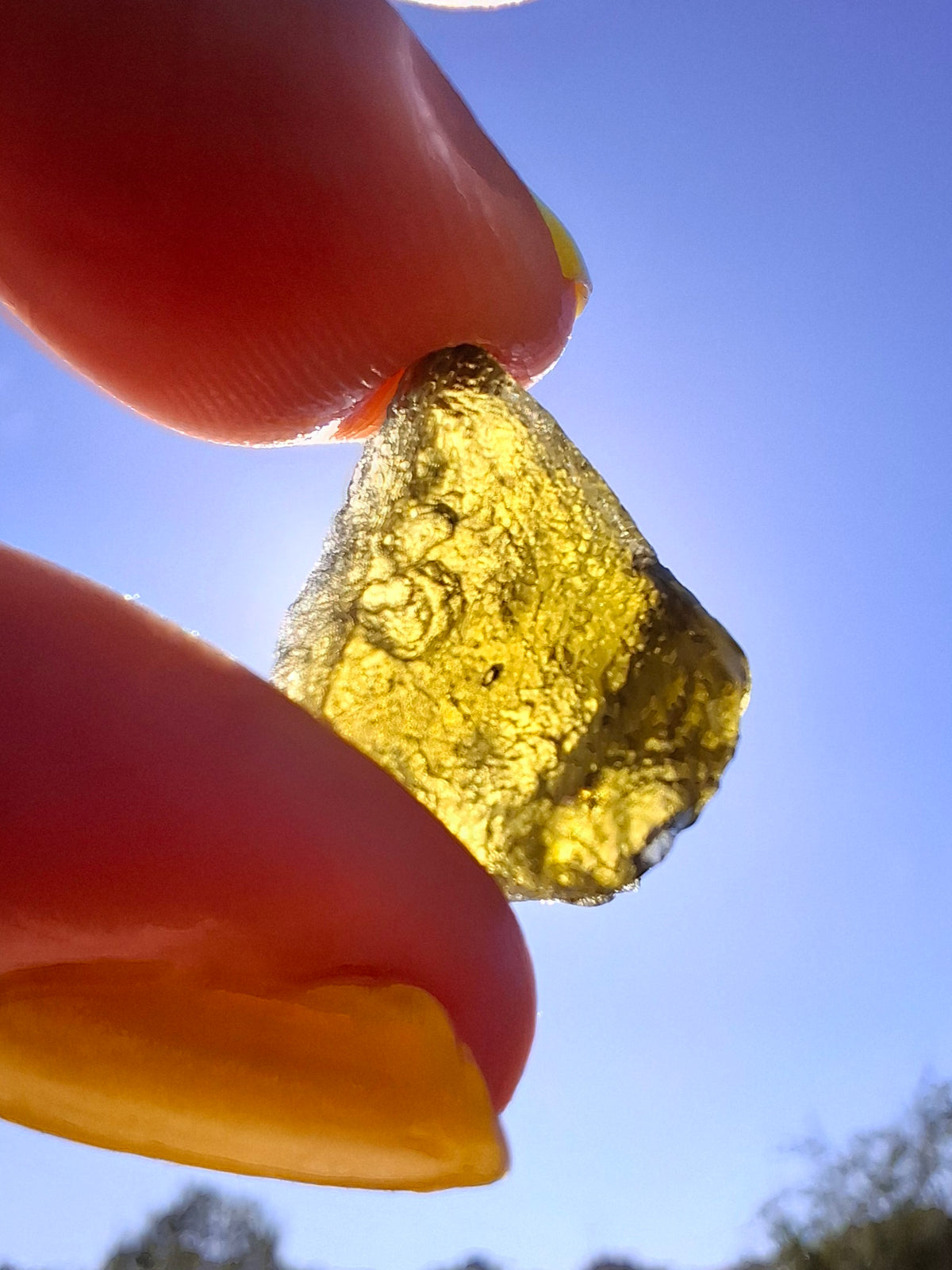 Moldavite Piece, 2.22g, Tektite (Ref: 1514)