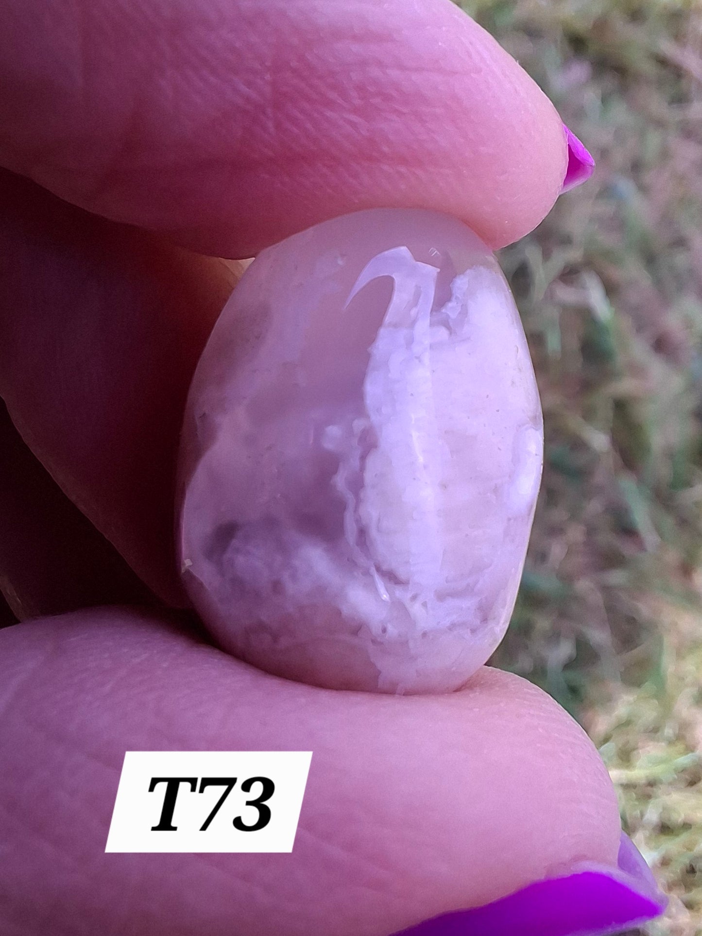 Flower Agate, Tumble Stone, Crystal (Red: T73)