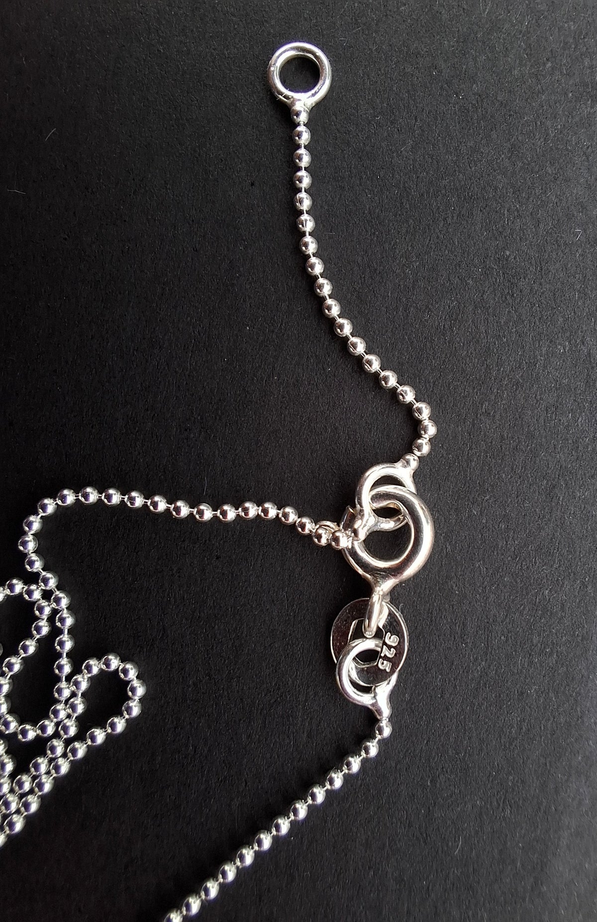 Bead Round, 1.0mm, 18 inch, 925 Silver CHAIN (Ref chain-3)