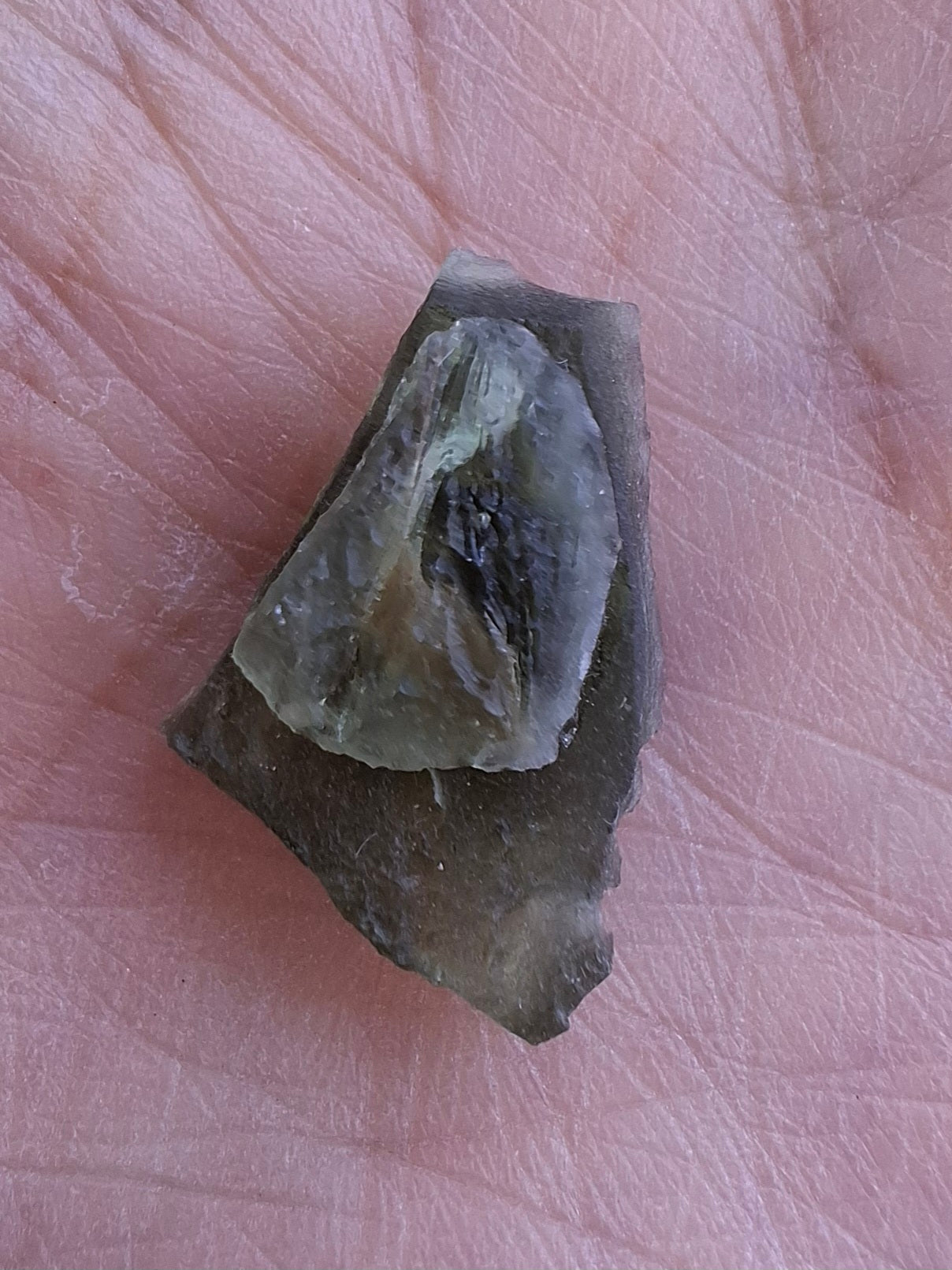 Moldavite Piece, 1.65g, Tektite (Ref: 1387)