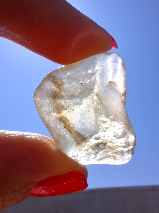 Libyan Desert Glass (darker) Piece, 7.73g, Tektite (Ref: L1374)