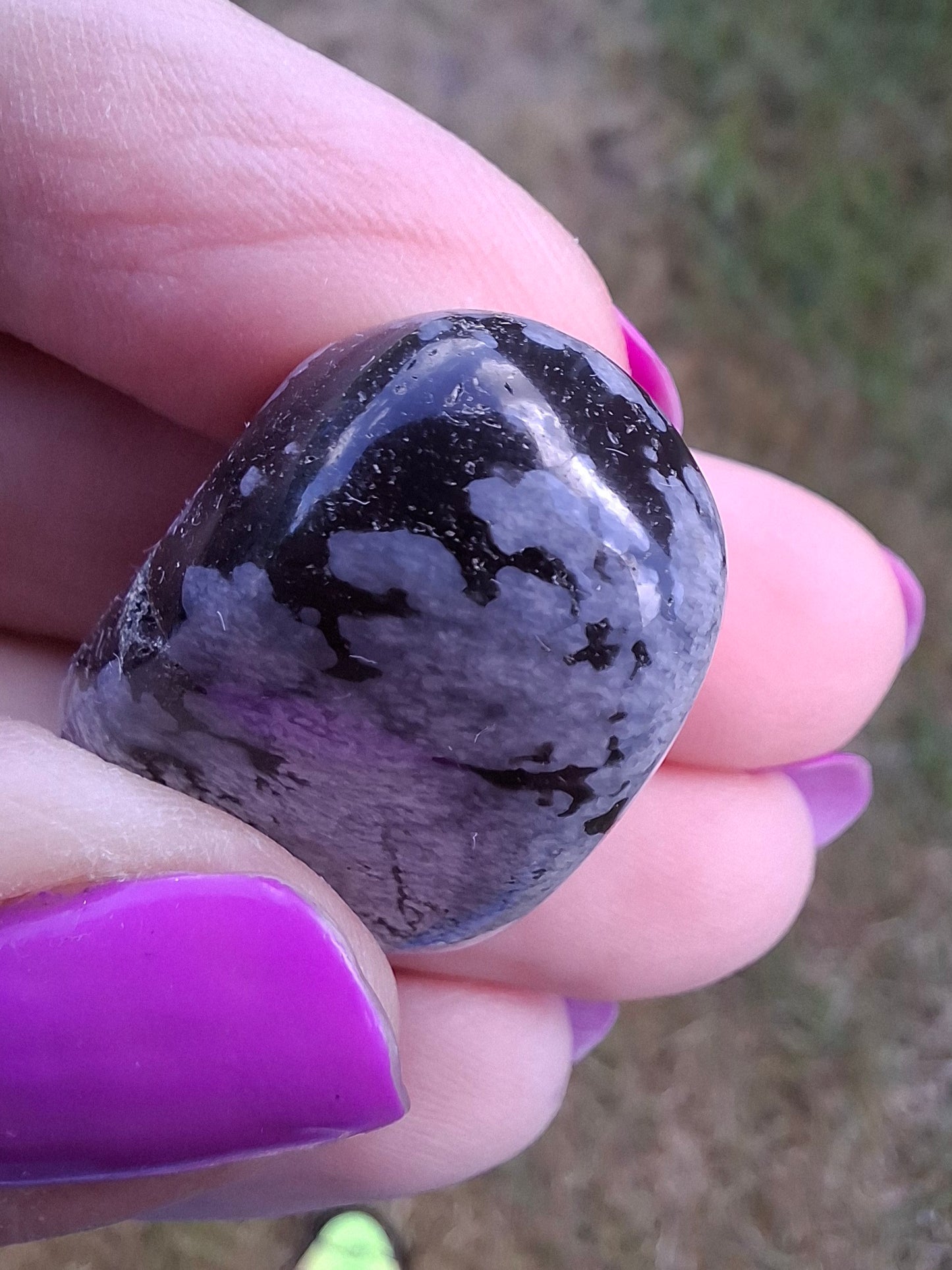 Snowflake Obsidian, Tumble Stone, Crystal (Ref: T97)