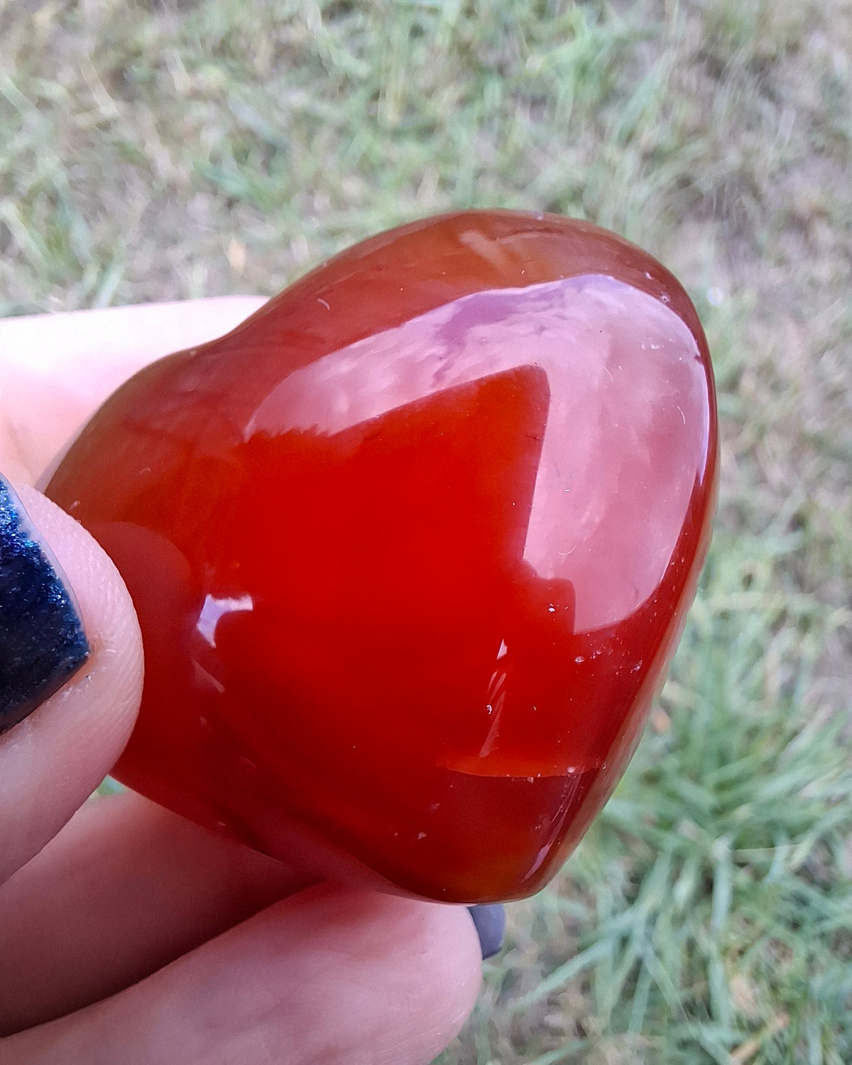 Druzy Carnelian Heart, Crystal (Ref: DCH1)