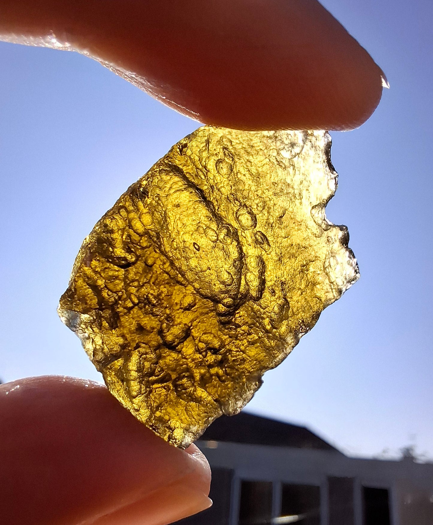 Moldavite Piece, JAKULE, 7.00g, Tektite (Ref: 1376)