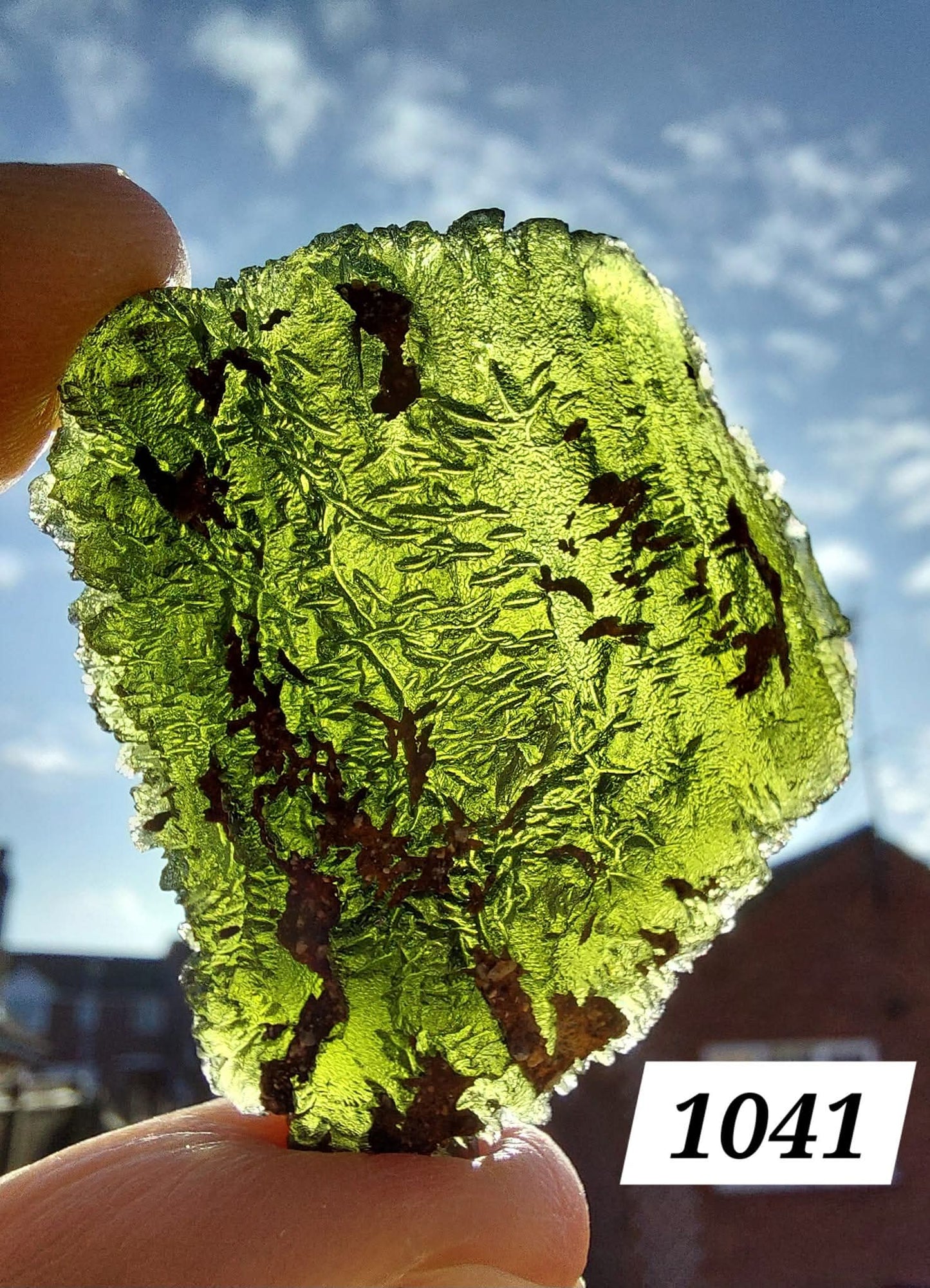Moldavite Piece, NOVA HOSPODA, 18.15g, Tektite (Ref: 1041)