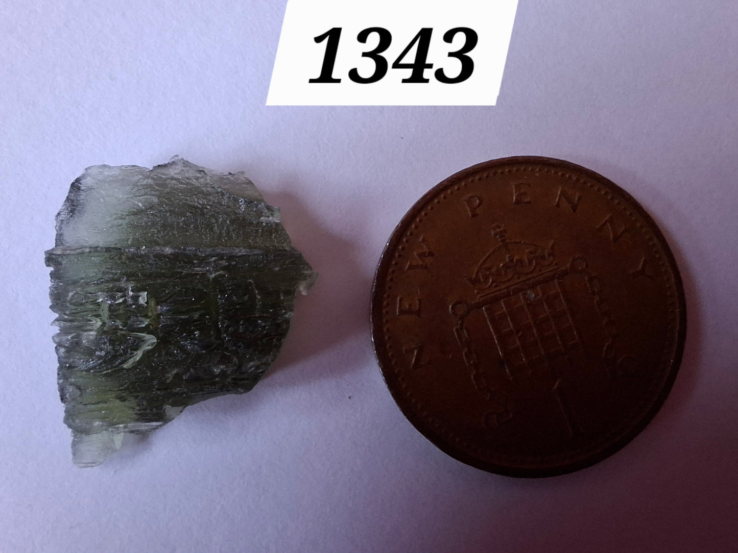 Moldavite Piece, 1.50g, Tektite (Ref: 1343)